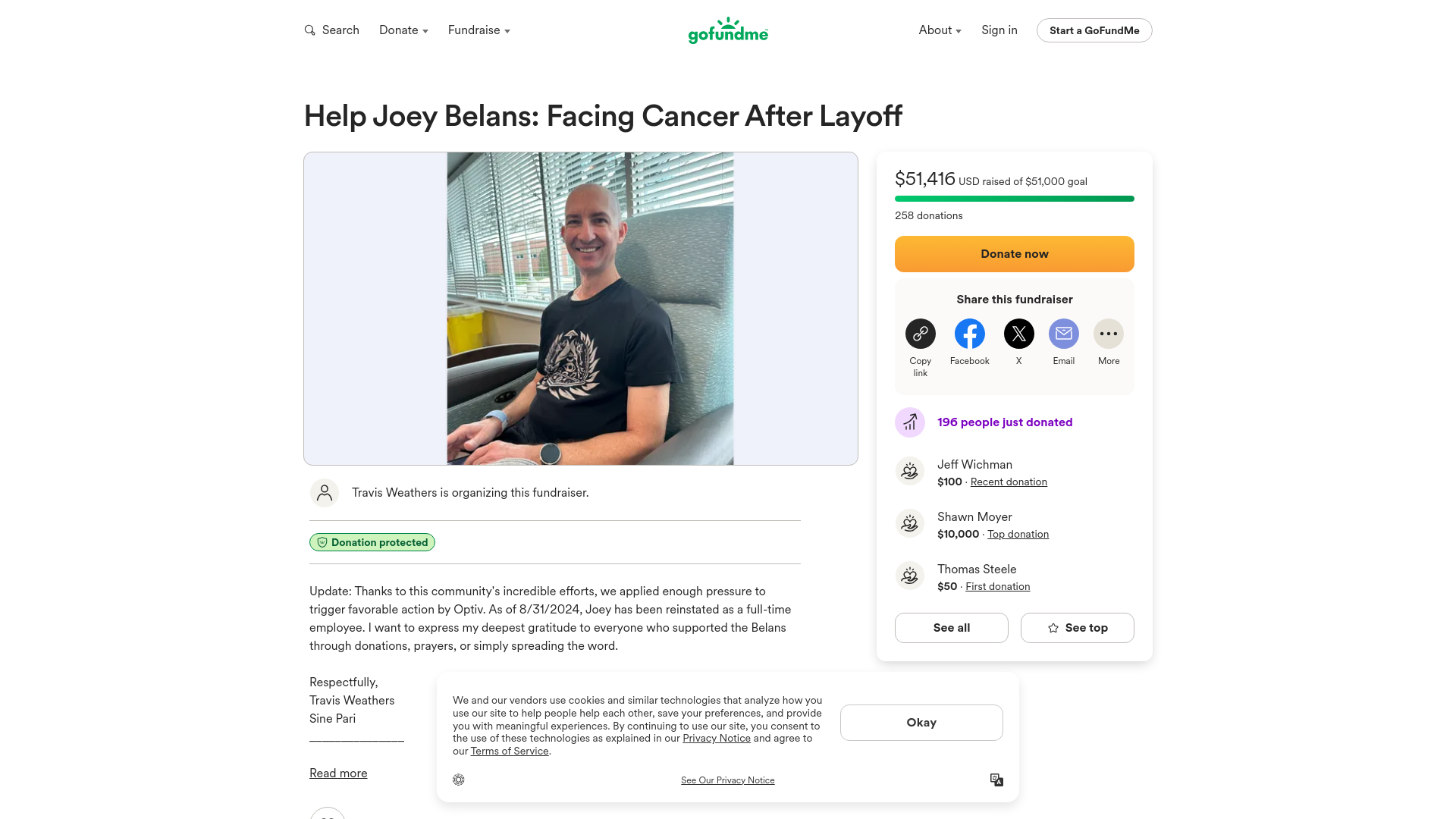 Fundraiser by Travis Weathers : Help Joey Belans: Facing Cancer After Layoff