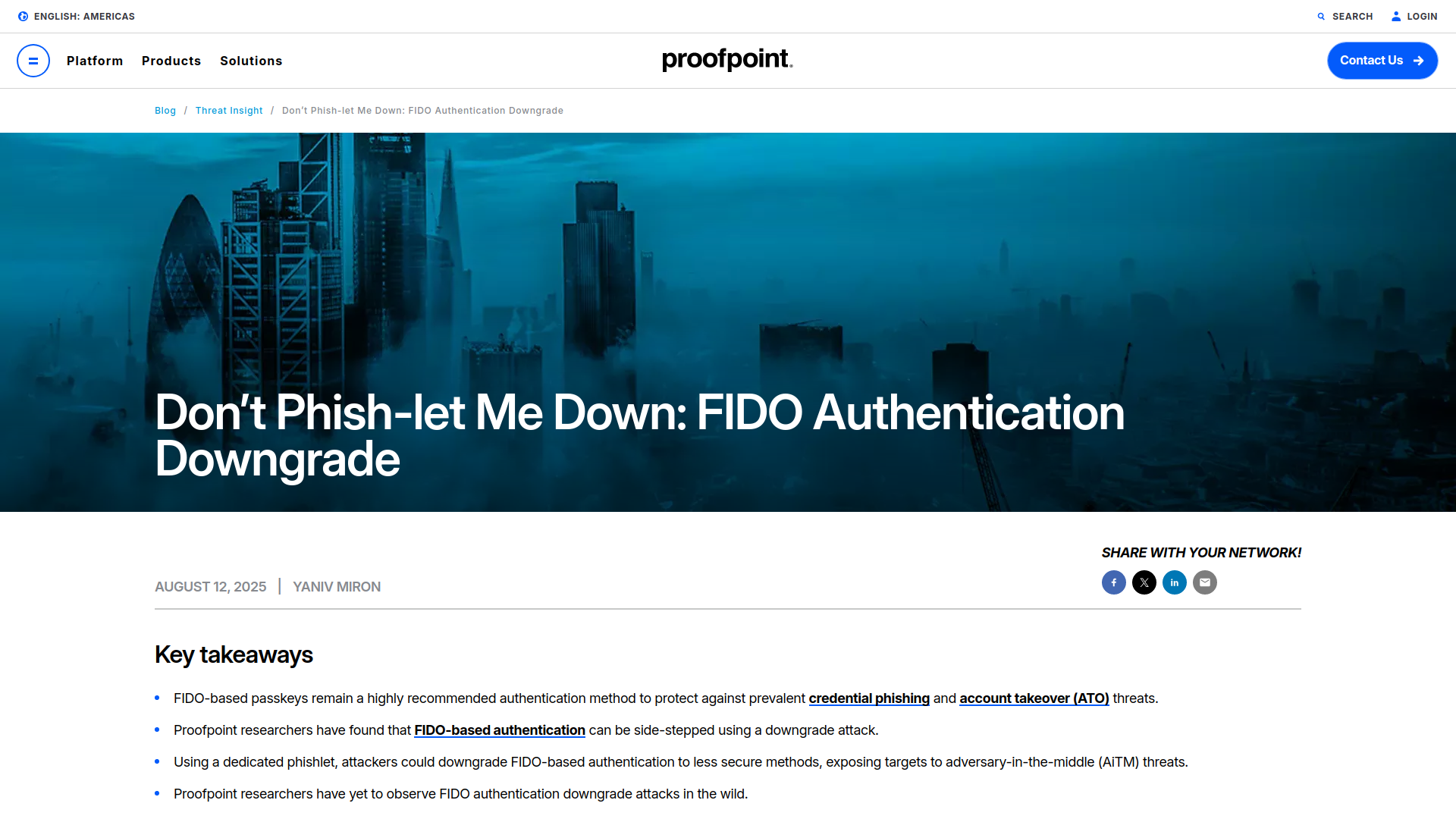 Don’t Phish-let Me Down: FIDO Authentication Downgrade | Proofpoint US