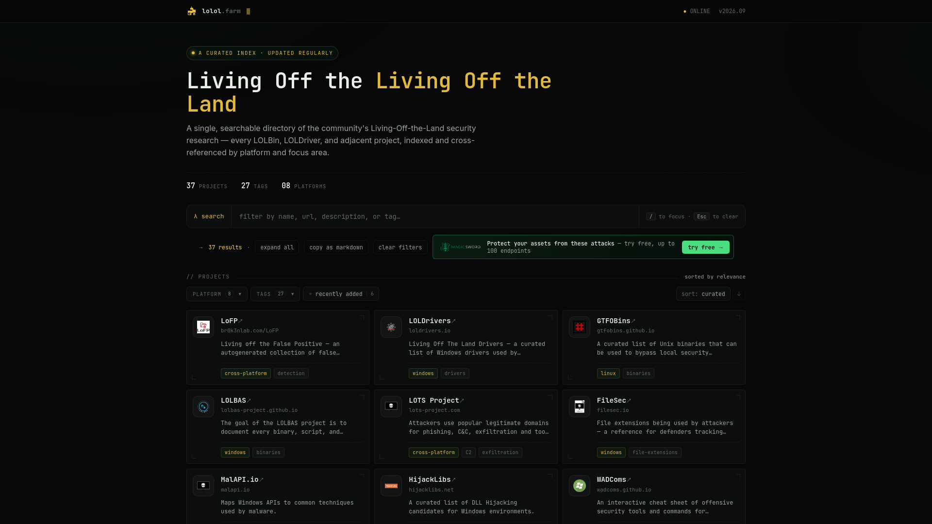 lolol.farm — Living Off the Living Off the Land