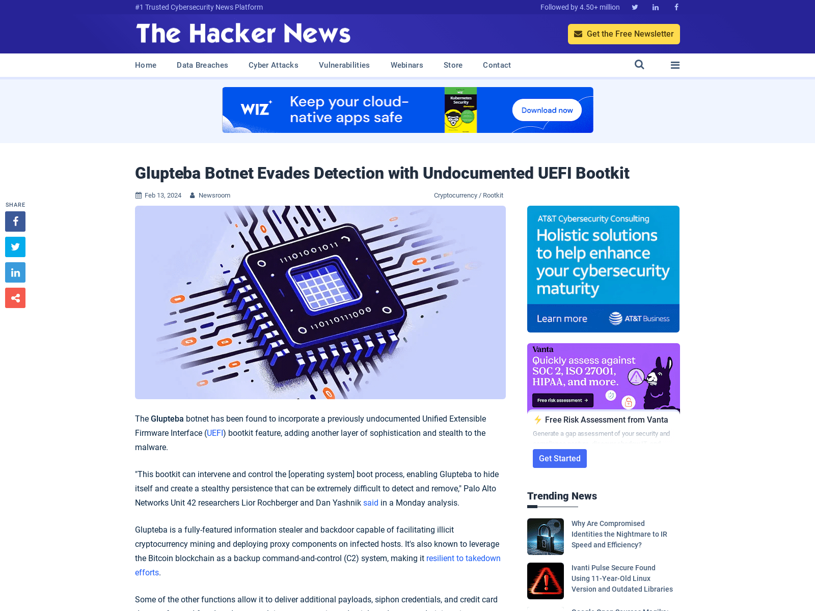 Glupteba Botnet Evades Detection with Undocumented UEFI Bootkit