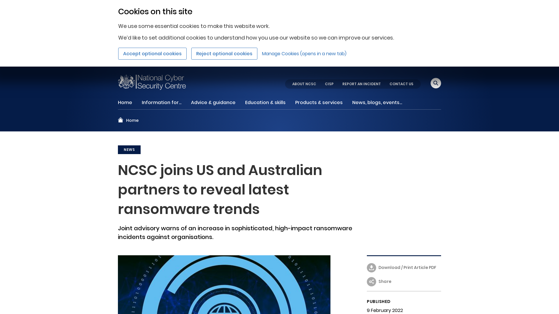 NCSC joins US and Australian partners to reveal latest... - NCSC.GOV.UK