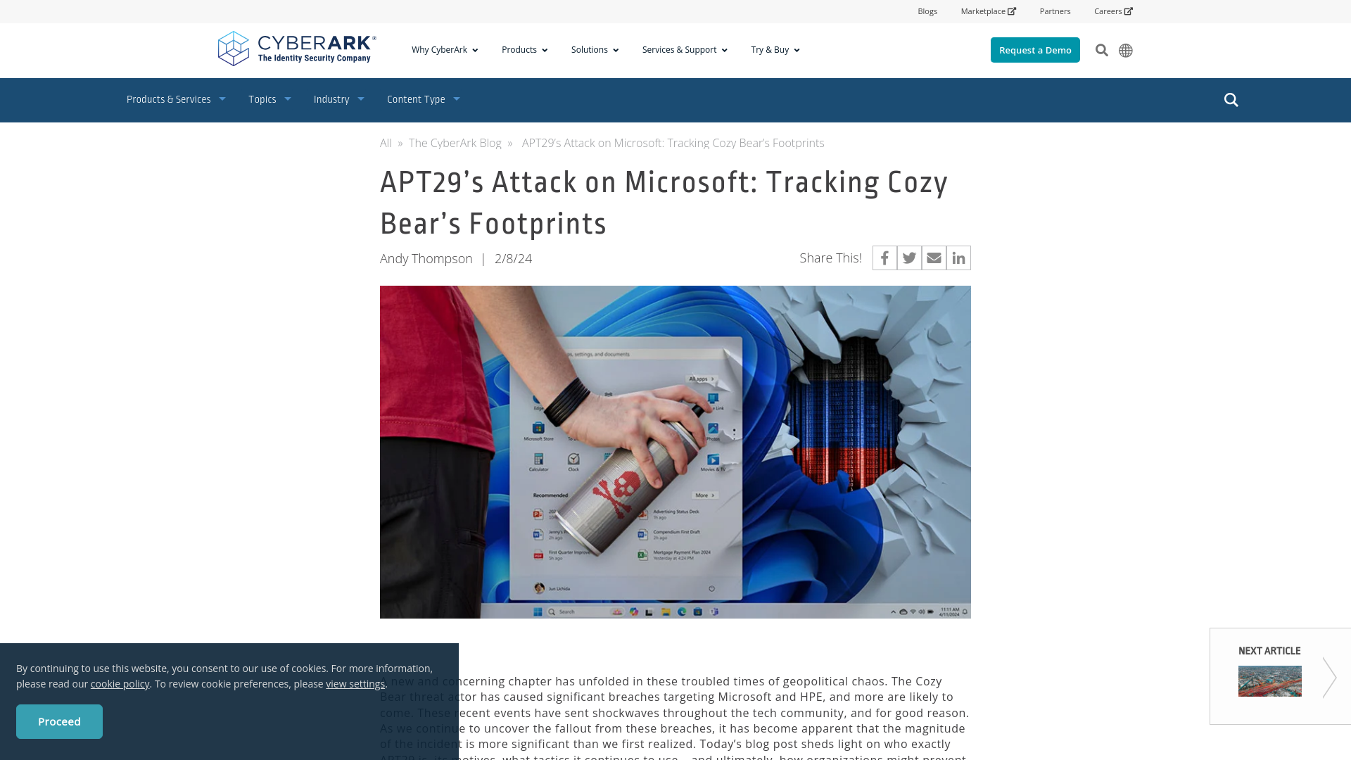 APT29’s Attack on Microsoft: Tracking Cozy Bear’s Footprints