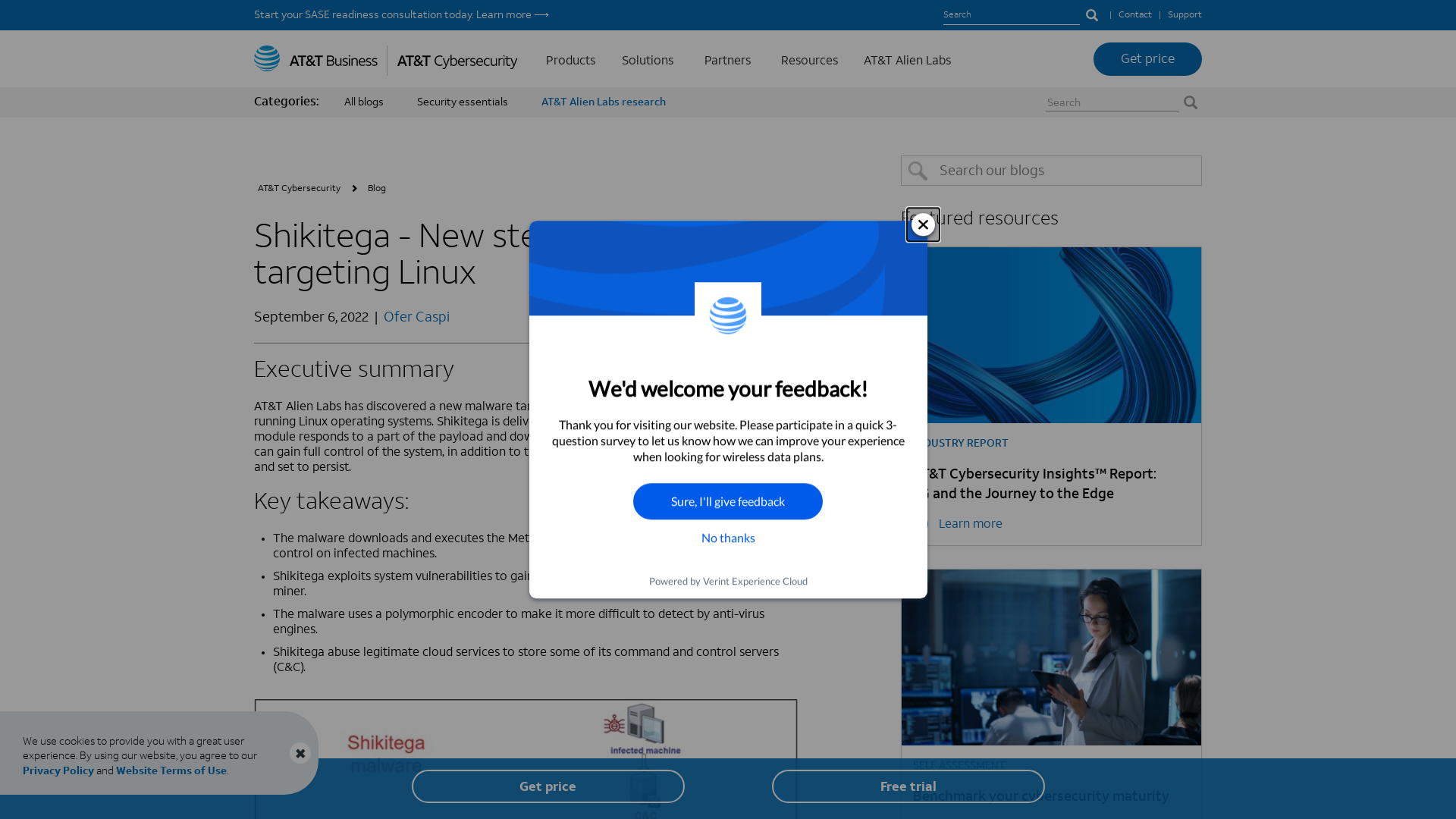 Shikitega - New stealthy malware targeting Linux | AT&T Alien Labs