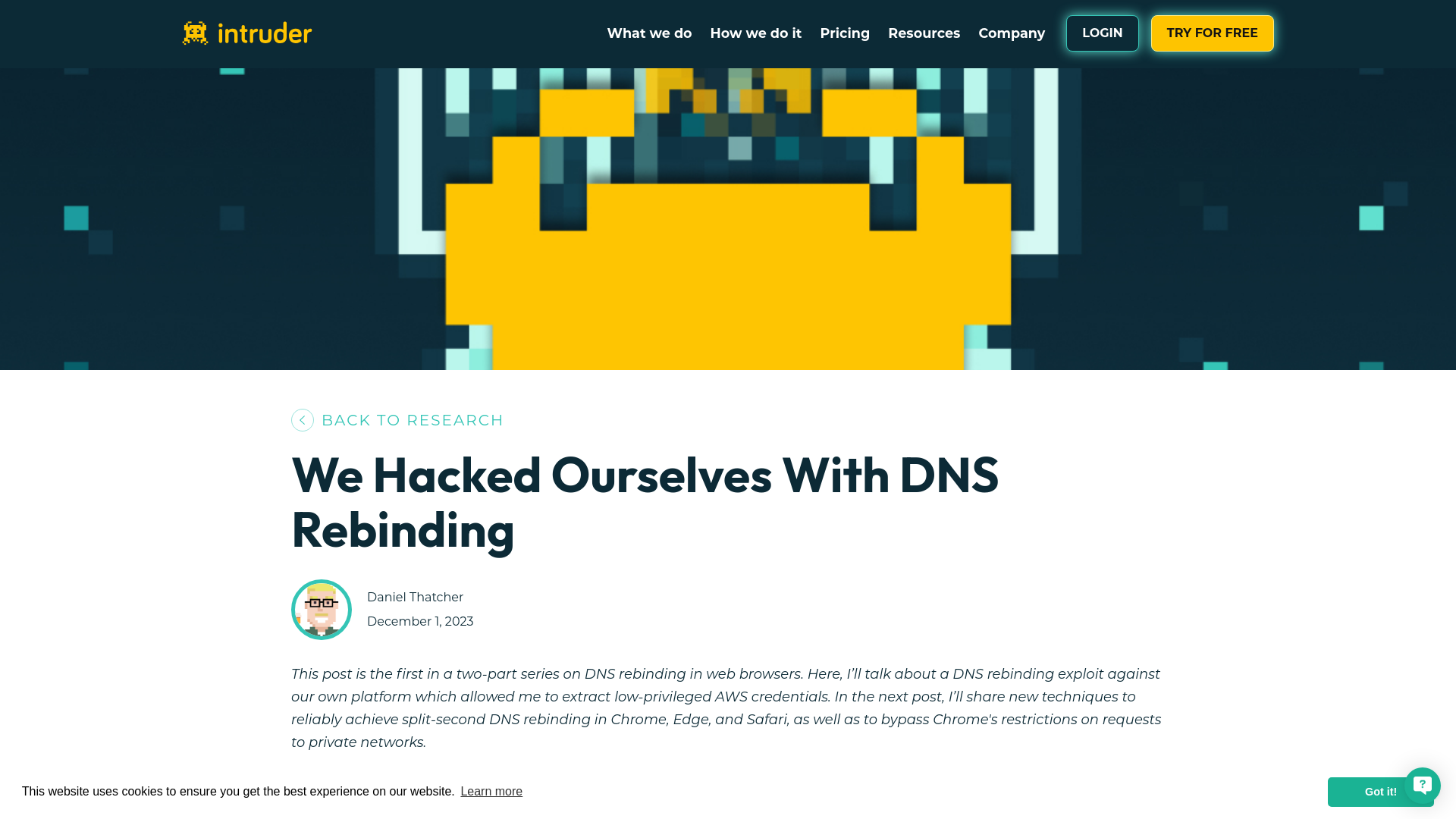 We Hacked Ourselves With DNS Rebinding