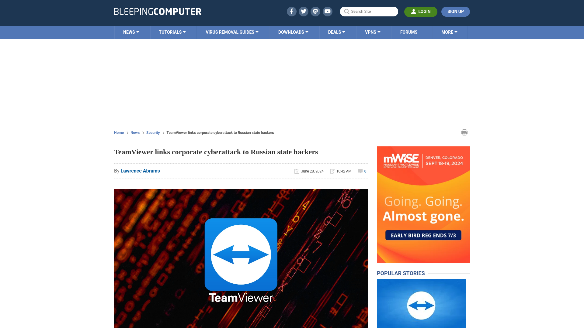 TeamViewer links corporate cyberattack to Russian state hackers