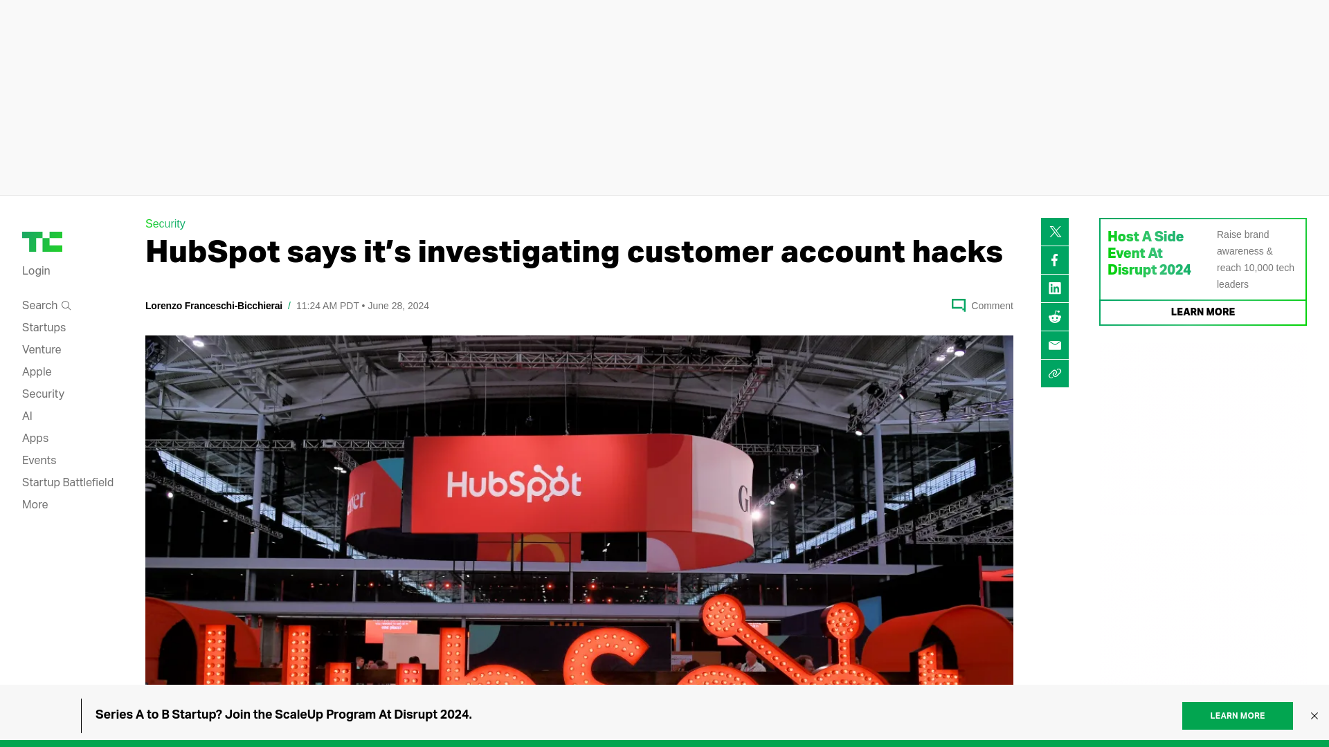 HubSpot says it's investigating customer account hacks | TechCrunch