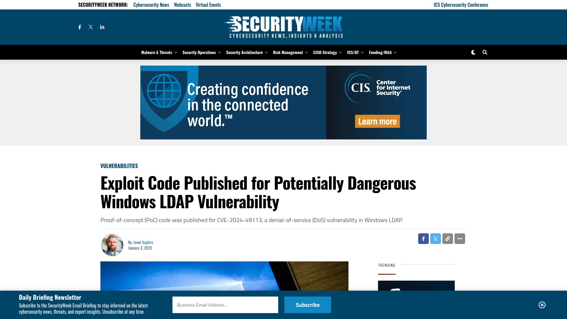 Exploit Code Published for Potentially Dangerous Windows LDAP Vulnerability - SecurityWeek