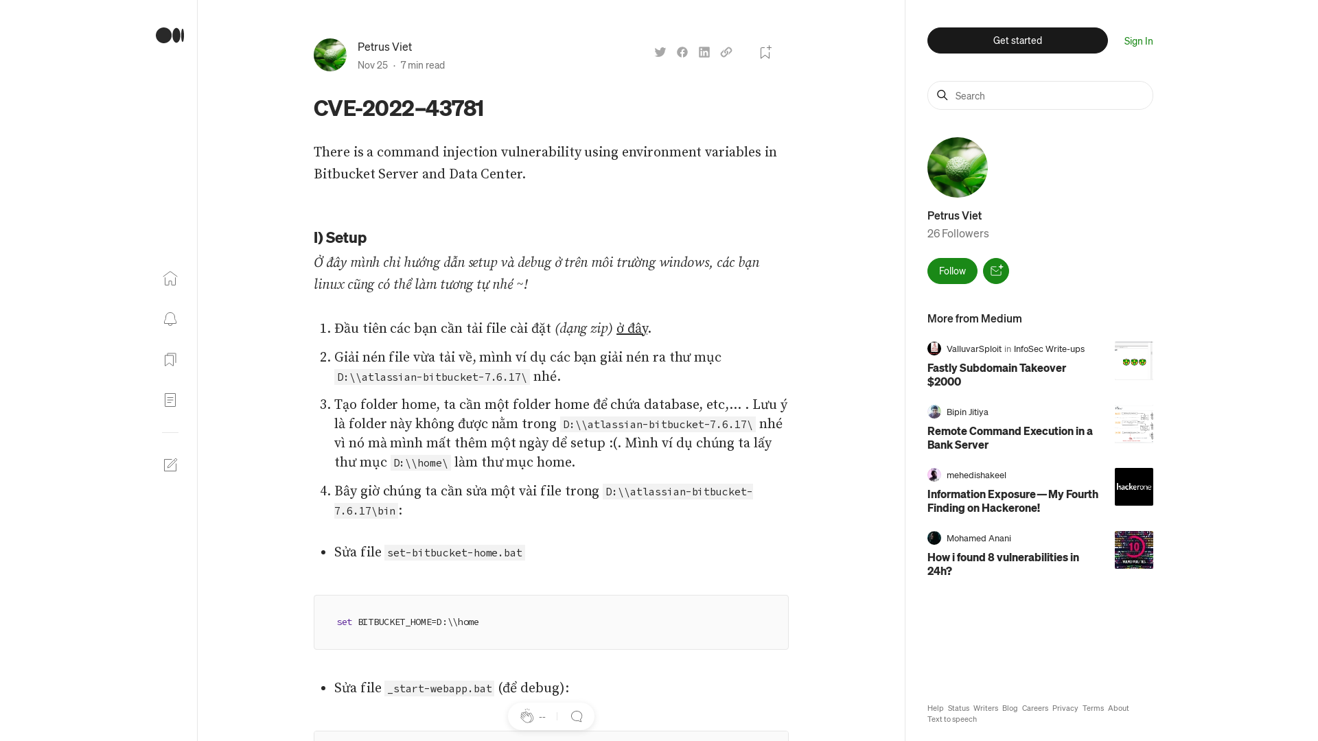 CVE-2022–43781. There is a command injection… | by Petrus Viet | Nov, 2022 | Medium