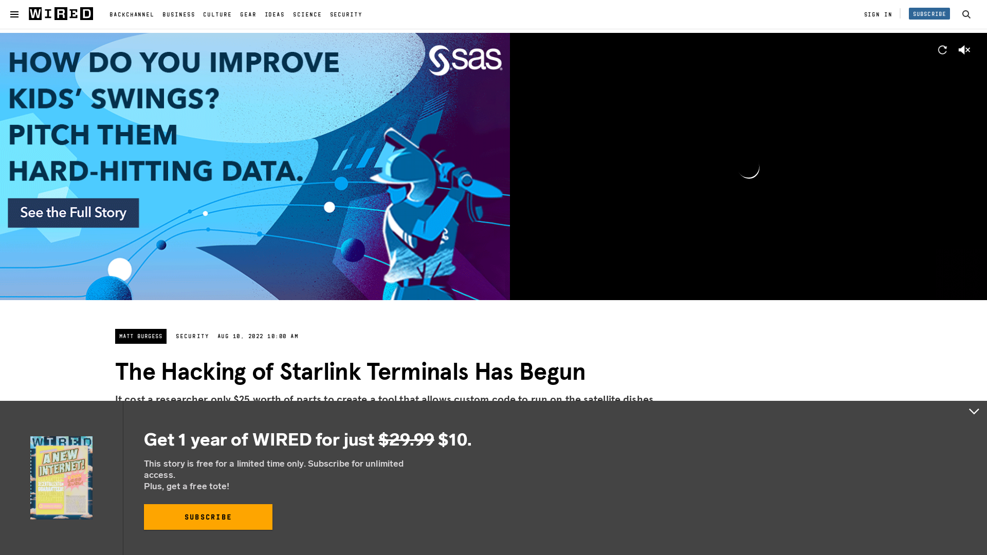 The Hacking of Starlink Terminals Has Begun | WIRED