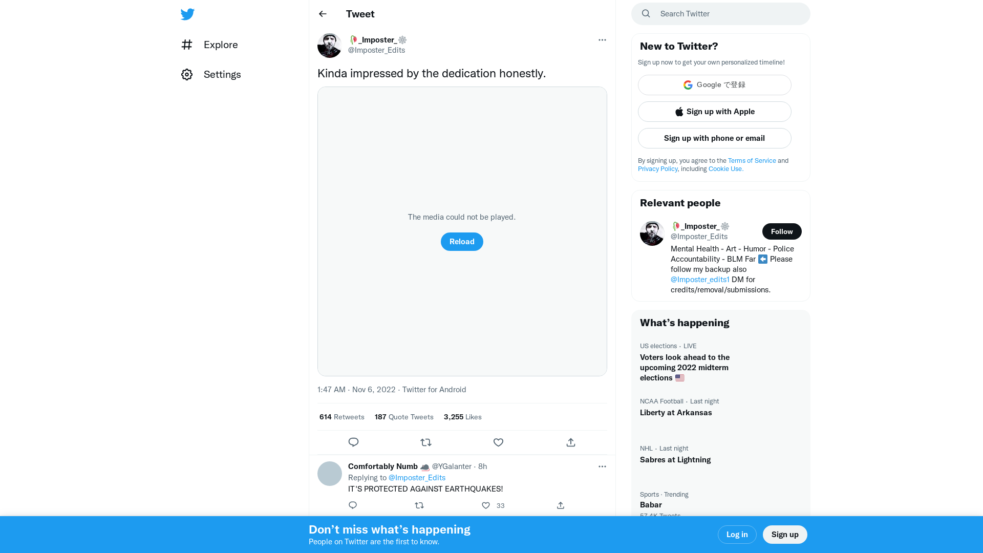 🥀_Imposter_🕸️ on Twitter: "Kinda impressed by the dedication honestly. https://t.co/svj4aNJKwf" / Twitter