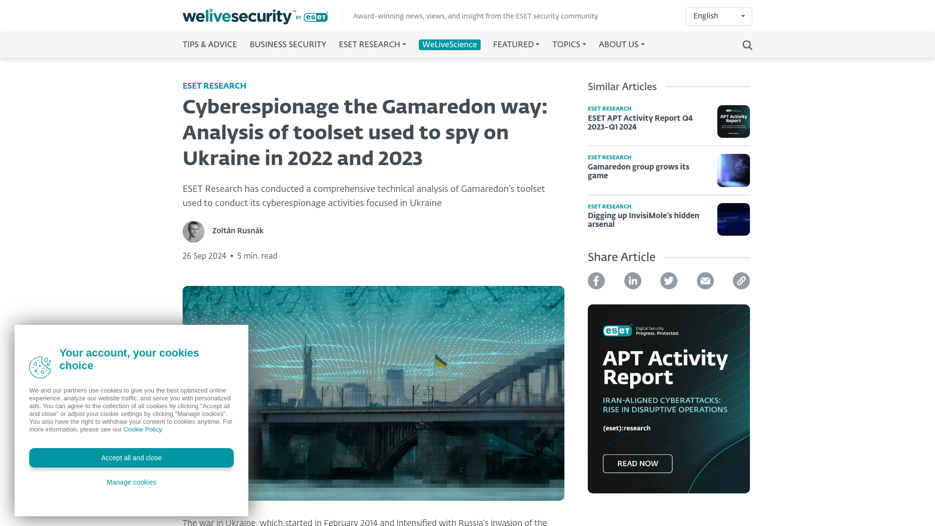 Cyberespionage the Gamaredon way: Analysis of toolset used to spy on Ukraine in 2022 and 2023