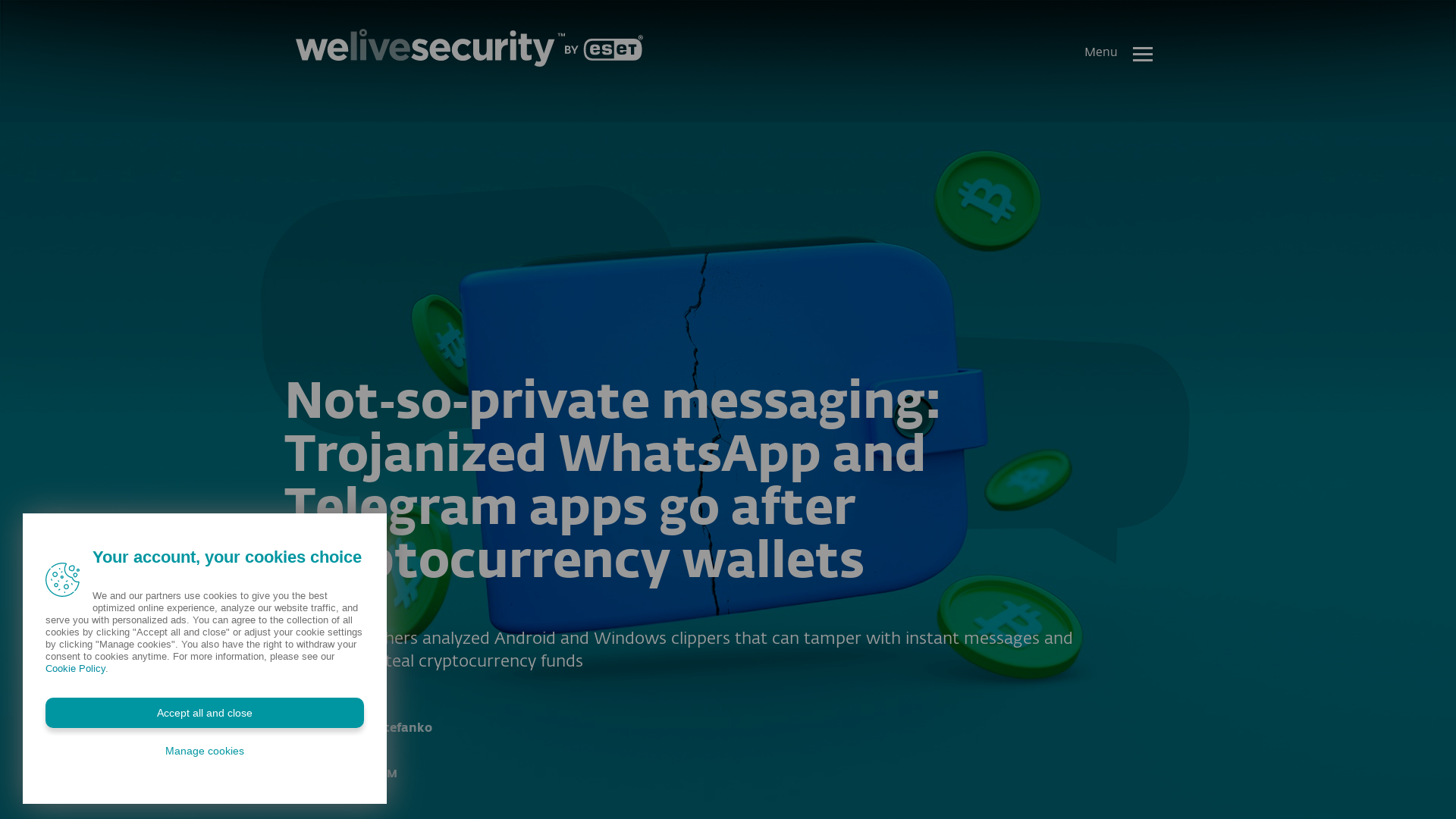 Not‑so‑private messaging: Trojanized WhatsApp and Telegram apps go after cryptocurrency wallets | WeLiveSecurity