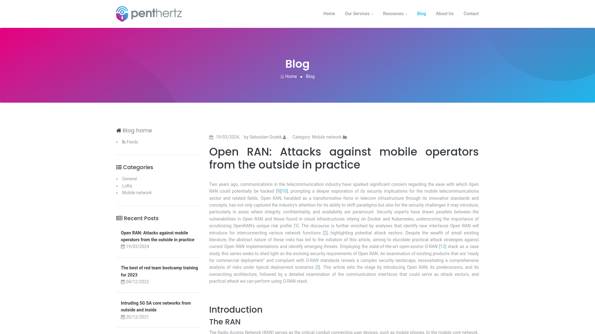 Open RAN: Attacks against mobile operators from the outside in practice | PentHertz Blog