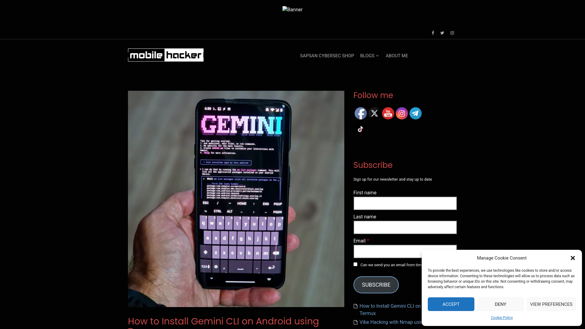 How to Install Gemini CLI on Android using Termux