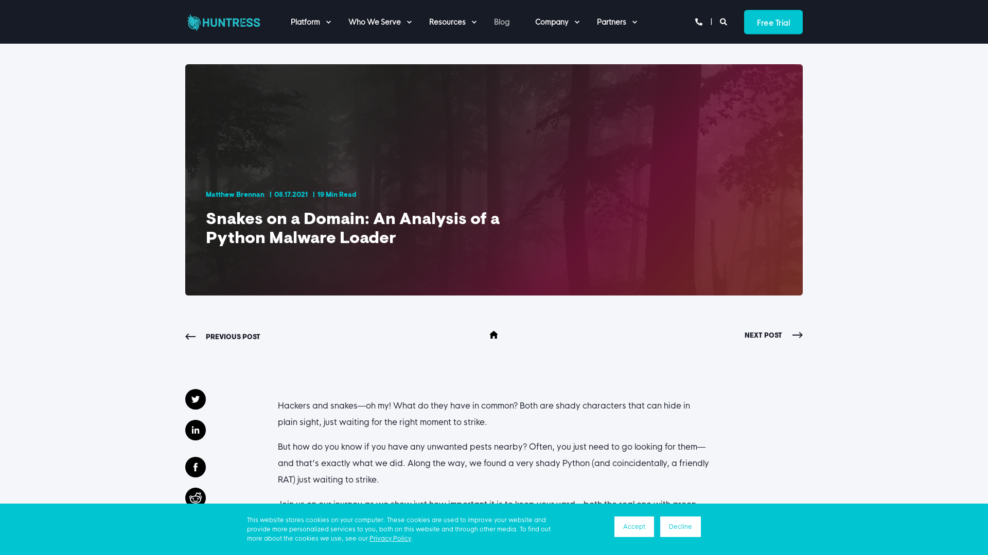 Snakes on a Domain: An Analysis of a Python Malware Loader