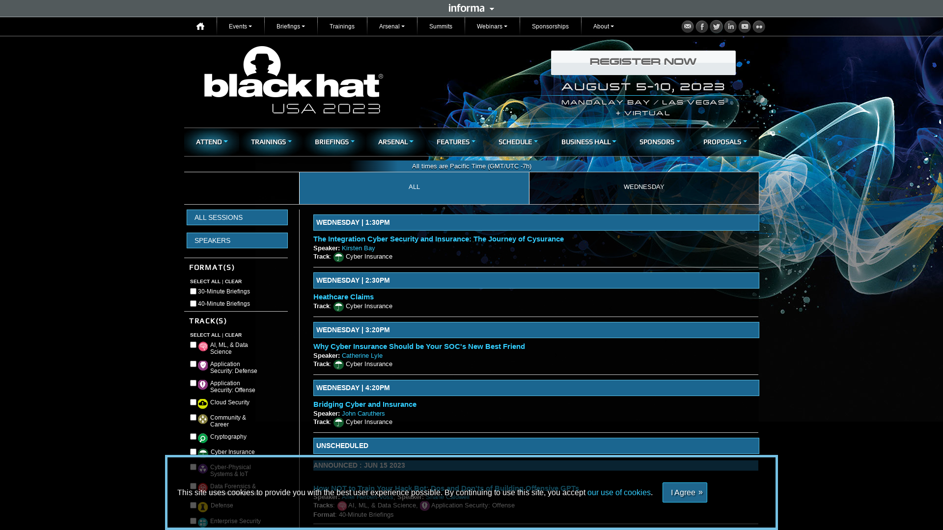 Black Hat USA 2023 | Briefings Schedule