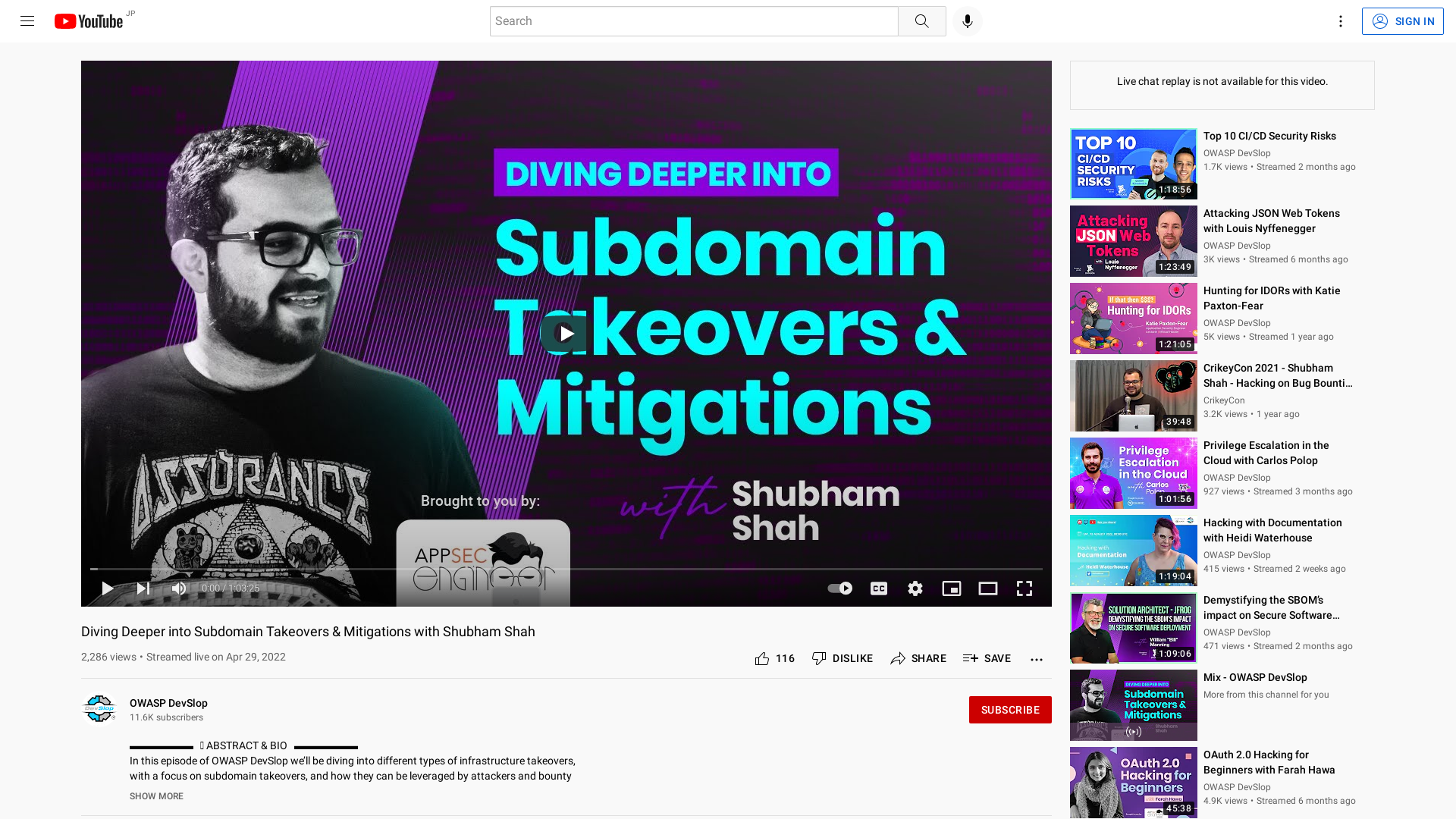 Diving Deeper into Subdomain Takeovers & Mitigations with Shubham Shah - YouTube