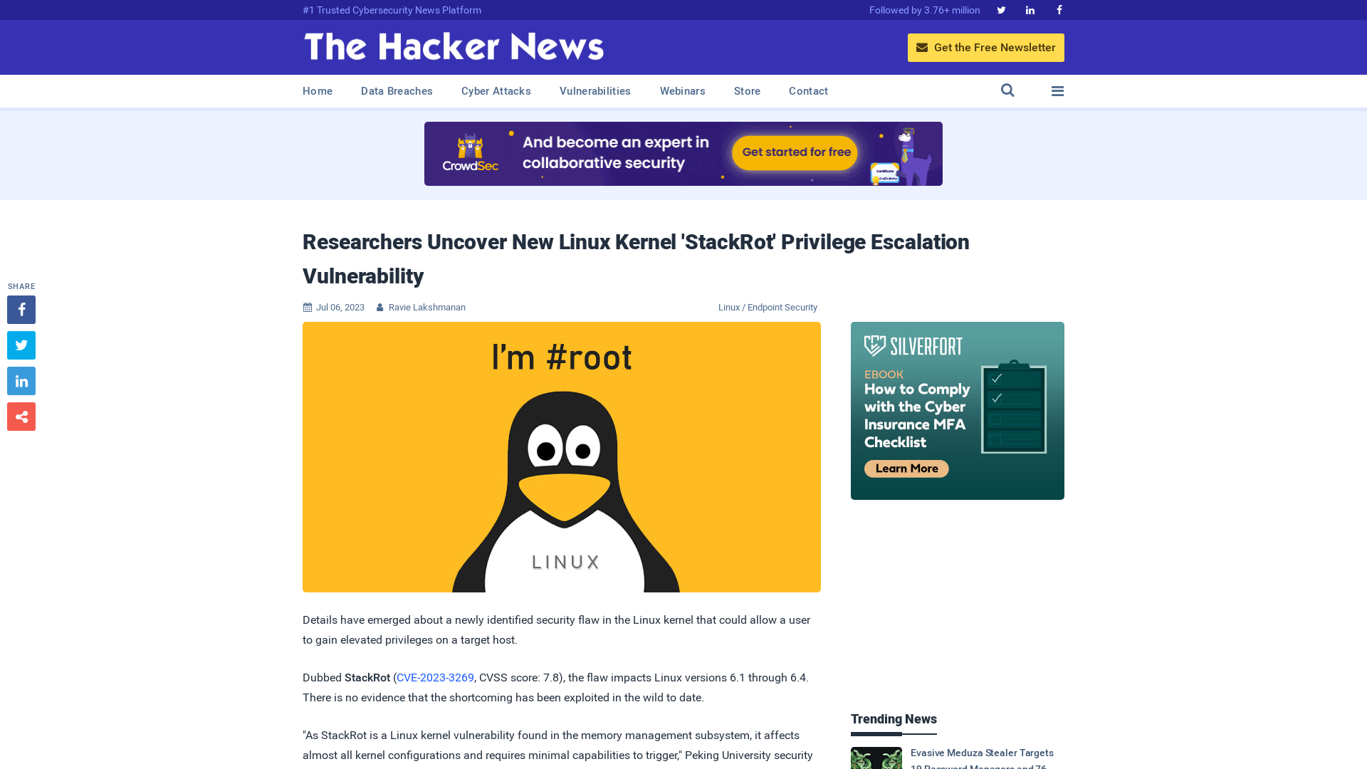 Researchers Uncover New Linux Kernel 'StackRot' Privilege Escalation Vulnerability