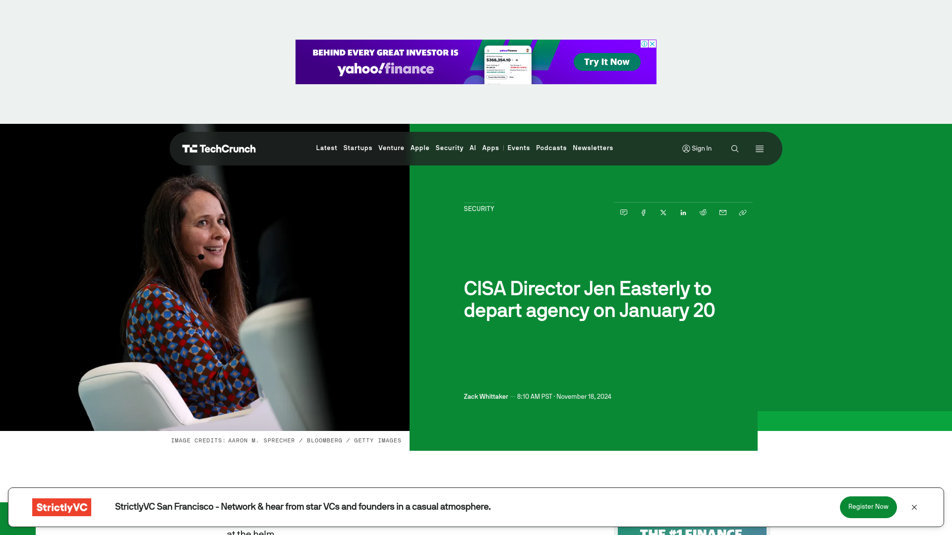 CISA Director Jen Easterly to depart agency on January 20 | TechCrunch