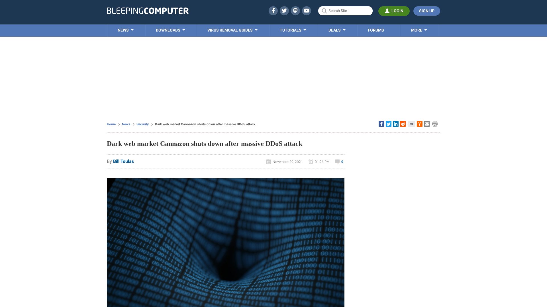 Dark web market Cannazon shuts down after massive DDoS attack