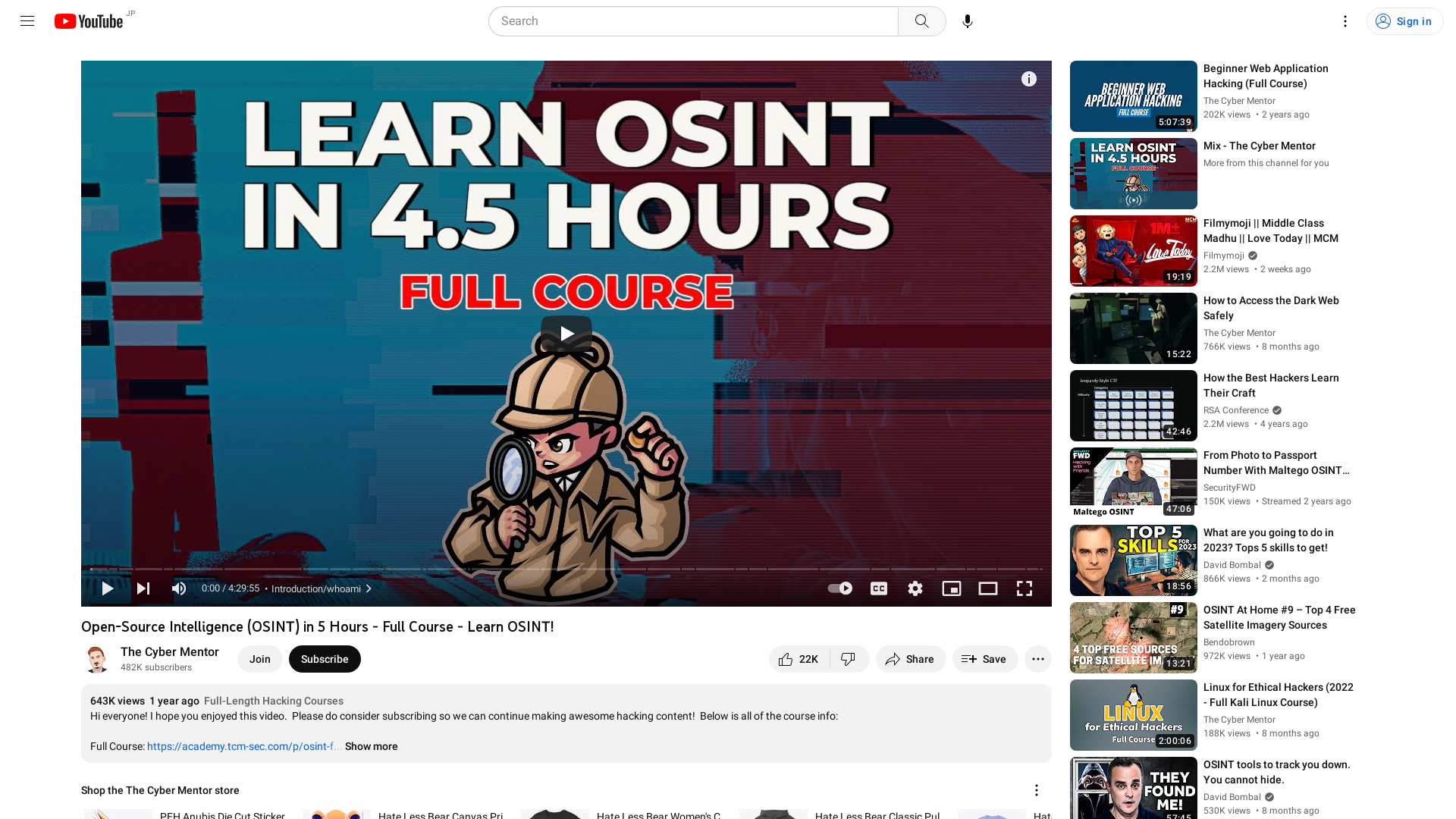 Open-Source Intelligence (OSINT) in 5 Hours - Full Course - Learn OSINT! - YouTube