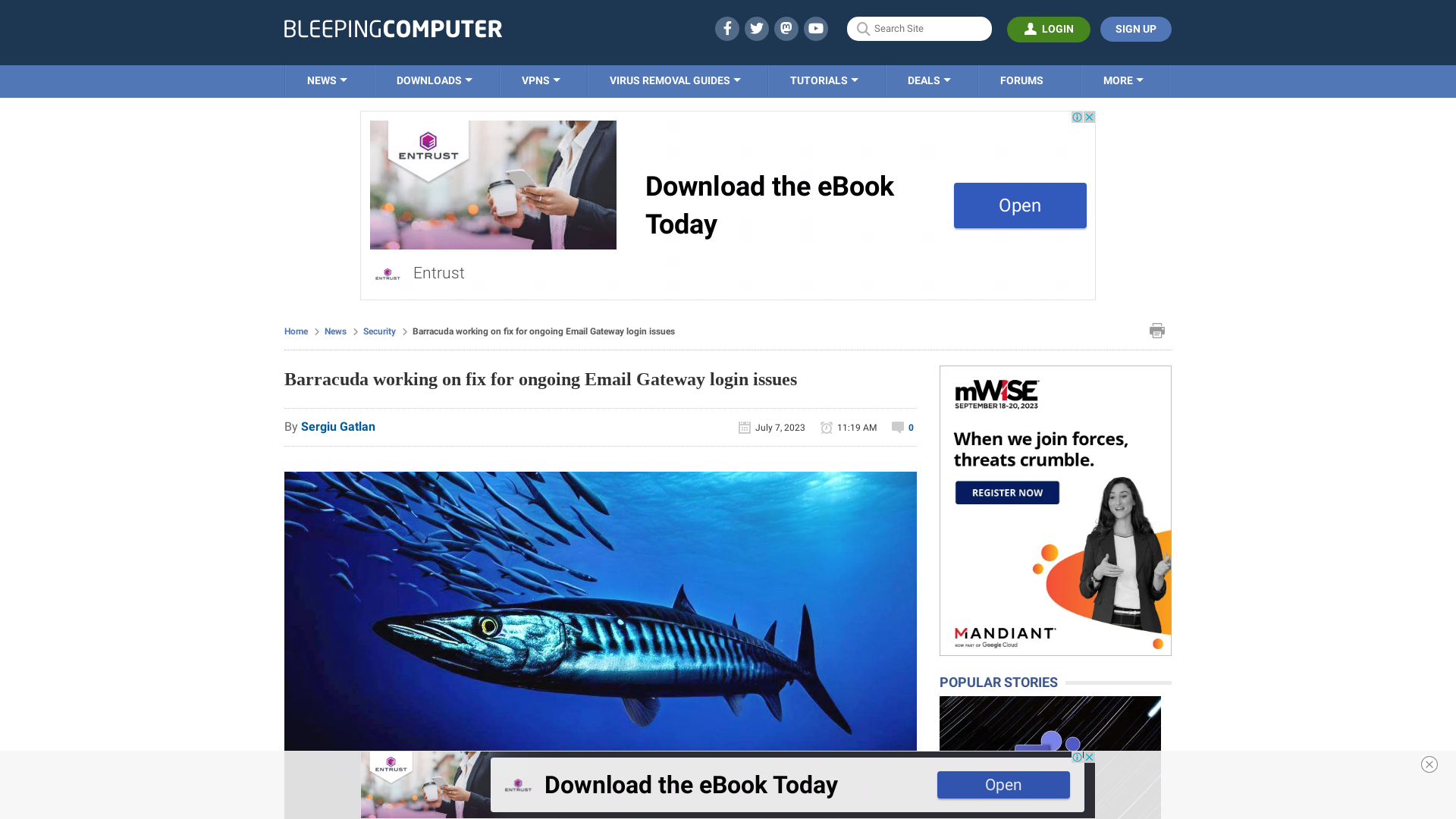 Barracuda working on fix for ongoing Email Gateway login issues