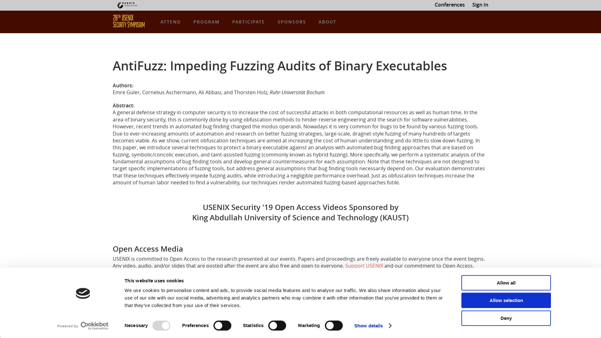 AntiFuzz: Impeding Fuzzing Audits of Binary Executables | USENIX