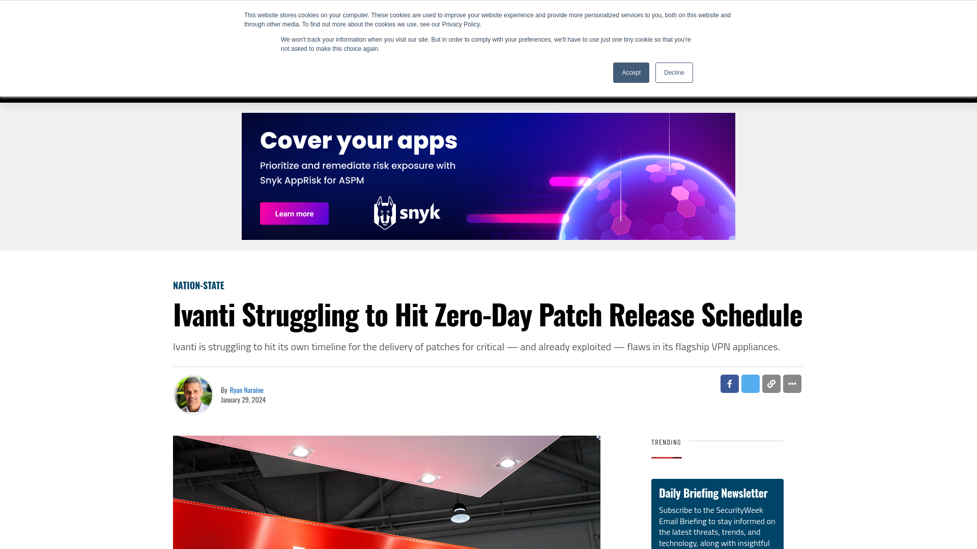 Ivanti Struggling to Hit Zero-Day Patch Release Schedule - SecurityWeek