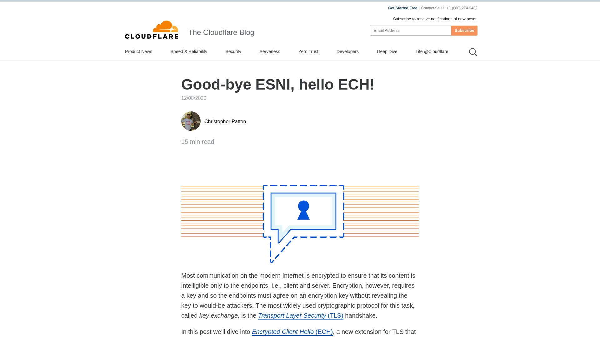 Good-bye ESNI, hello ECH!