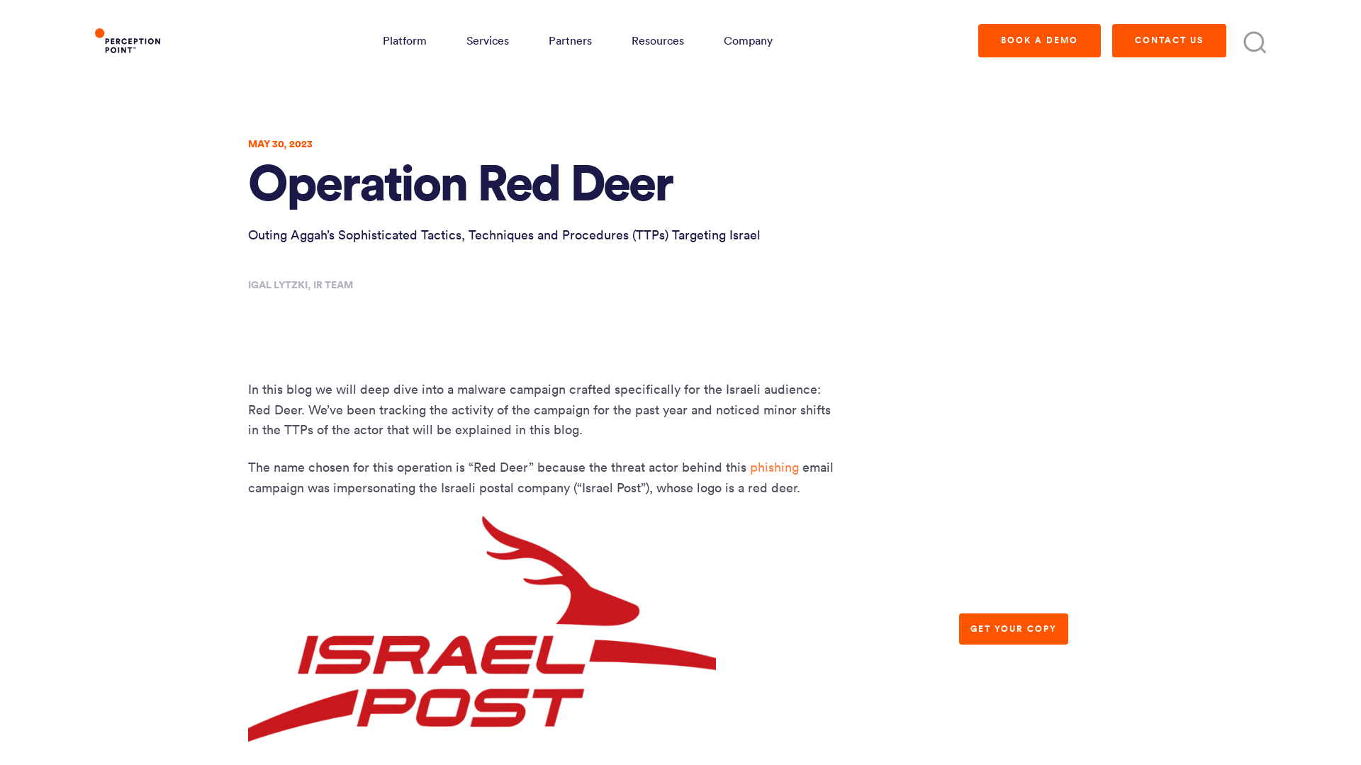 Operation Red Deer - Perception Point