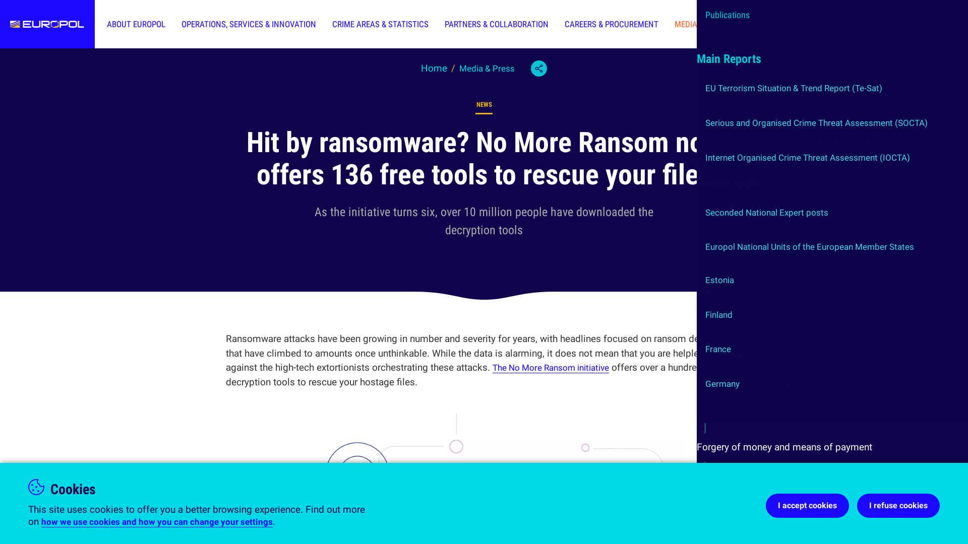 Hit by ransomware? No More Ransom now offers 136 free tools to rescue your files | Europol