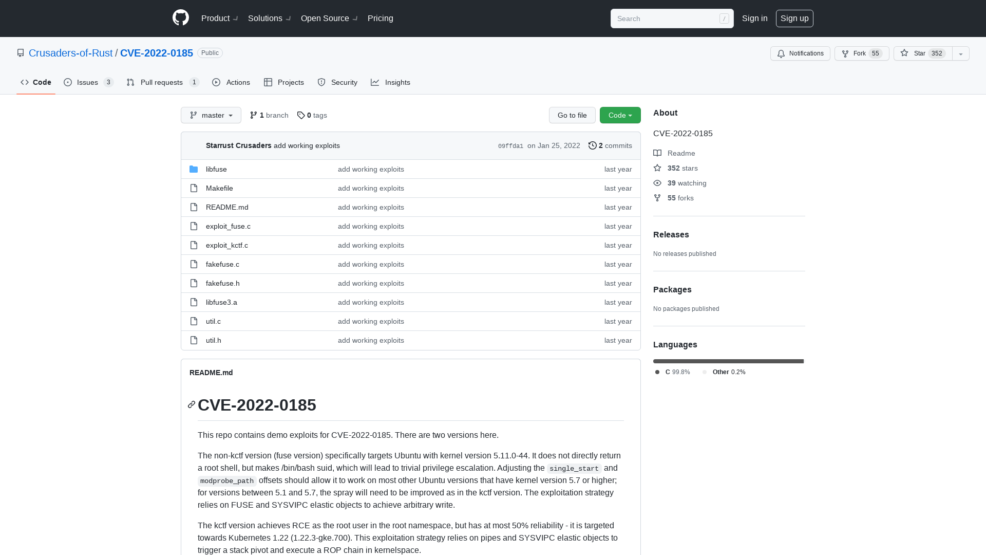GitHub - Crusaders-of-Rust/CVE-2022-0185: CVE-2022-0185