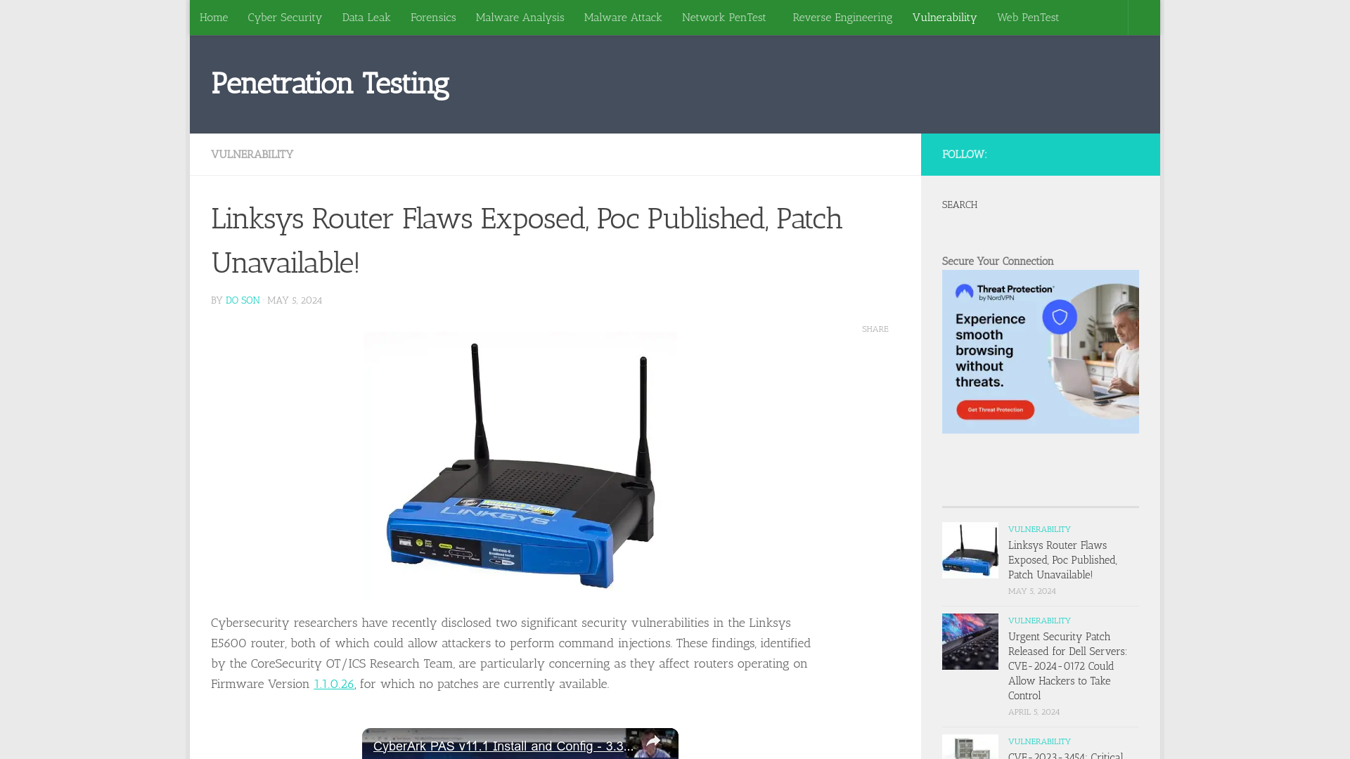 Linksys Router Flaws Exposed, Poc Published, Patch Unavailable!