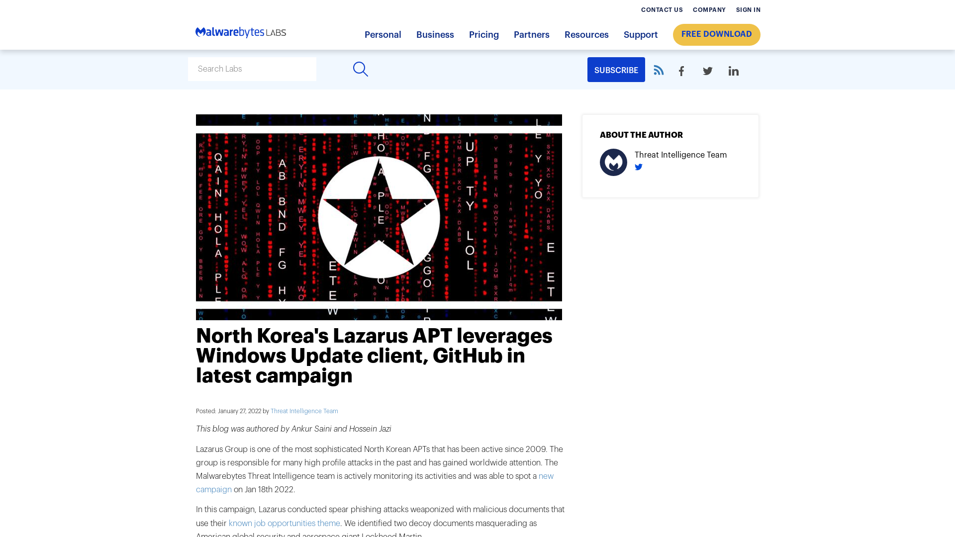 North Korea's Lazarus APT leverages Windows Update client, GitHub in latest campaign