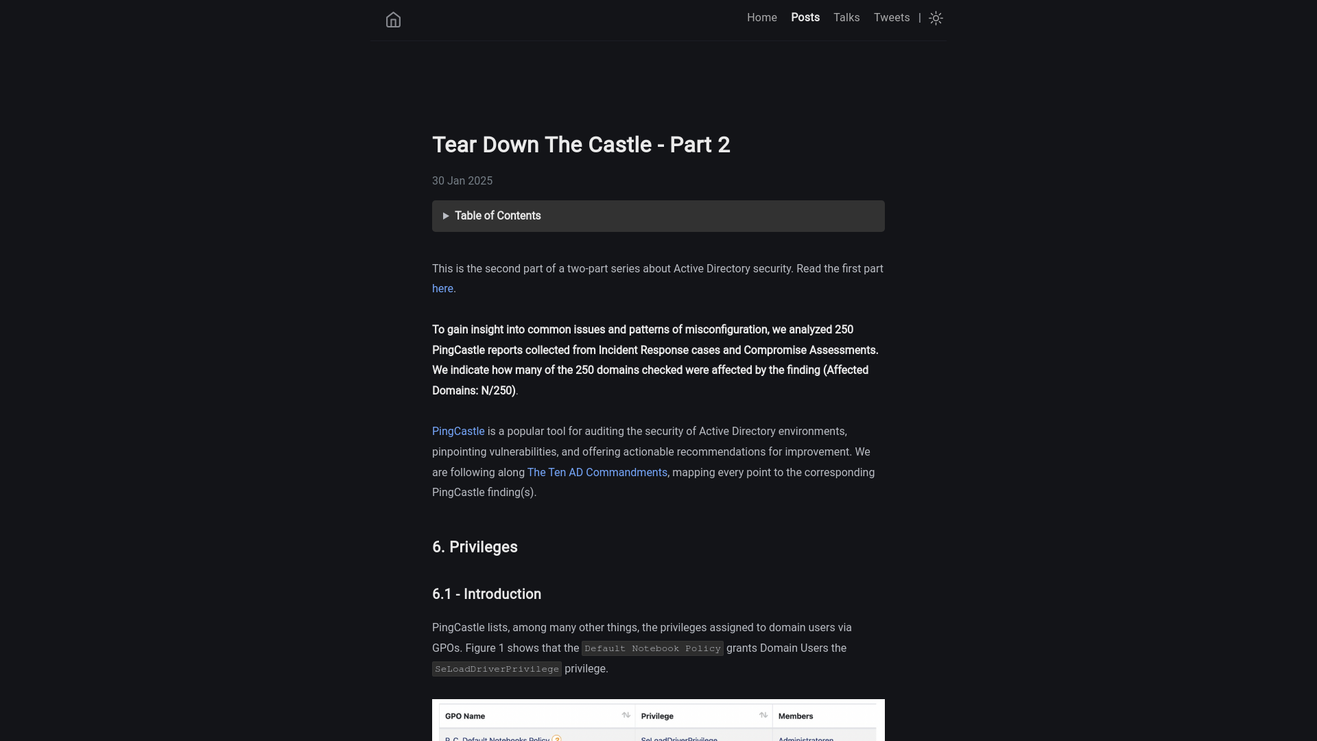 Tear Down The Castle - Part 2 | dfir.ch