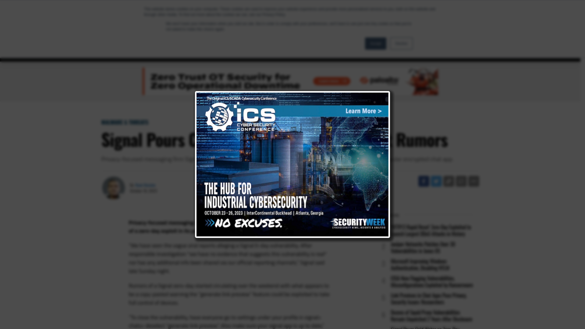 Signal Pours Cold Water on Zero-Day Exploit Rumors - SecurityWeek