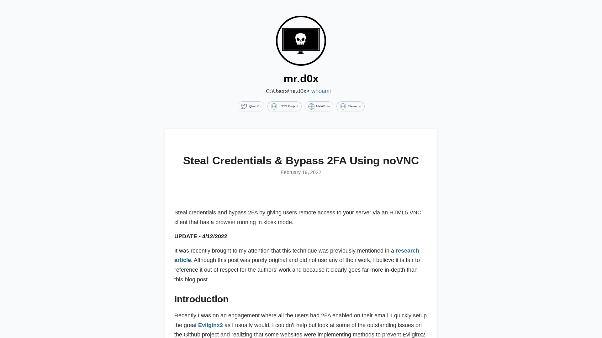 Steal Credentials & Bypass 2FA Using noVNC | mr.d0x