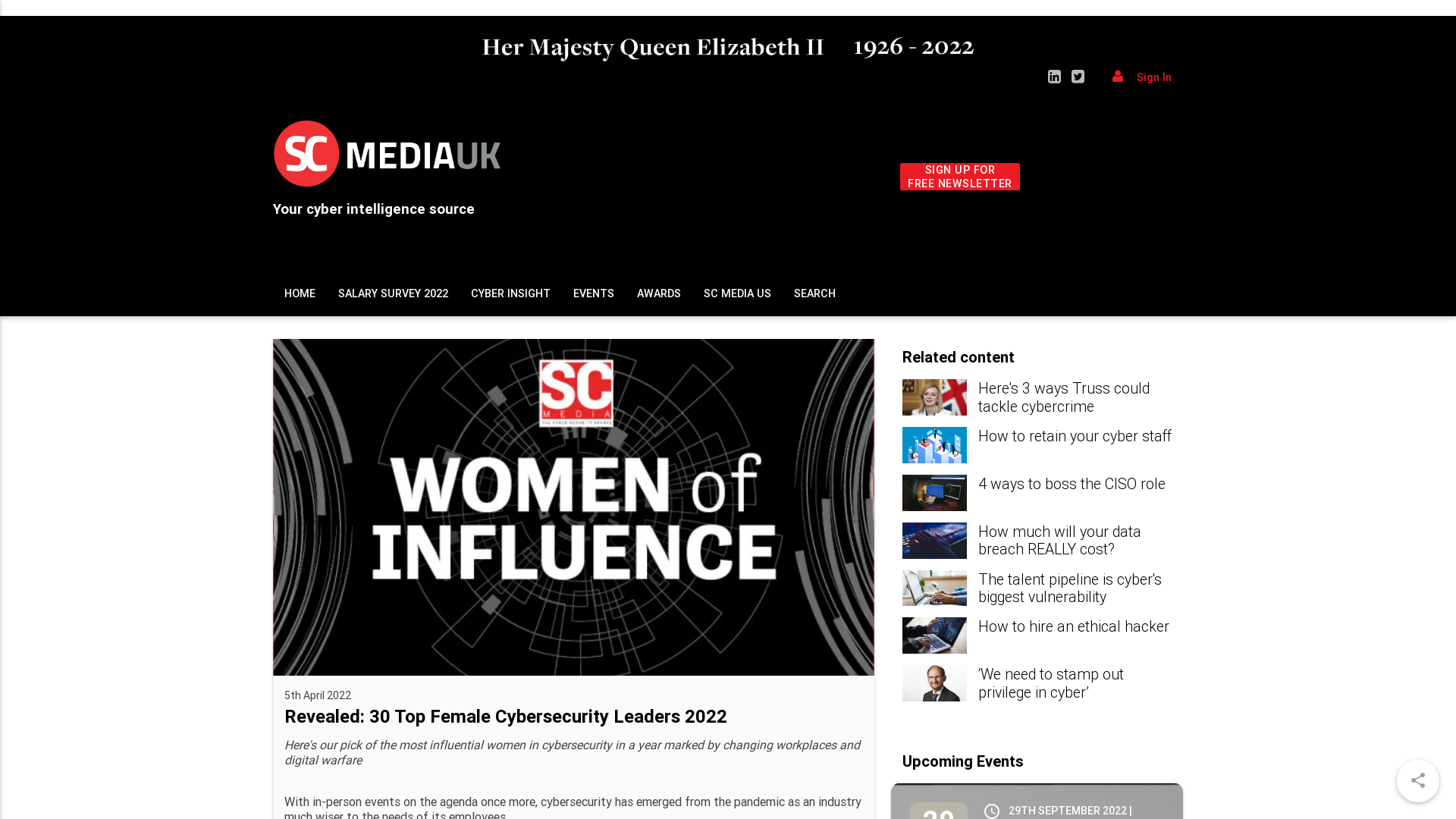 Revealed: 30 Top Female Cybersecurity Leaders 2022 | SC Media UK