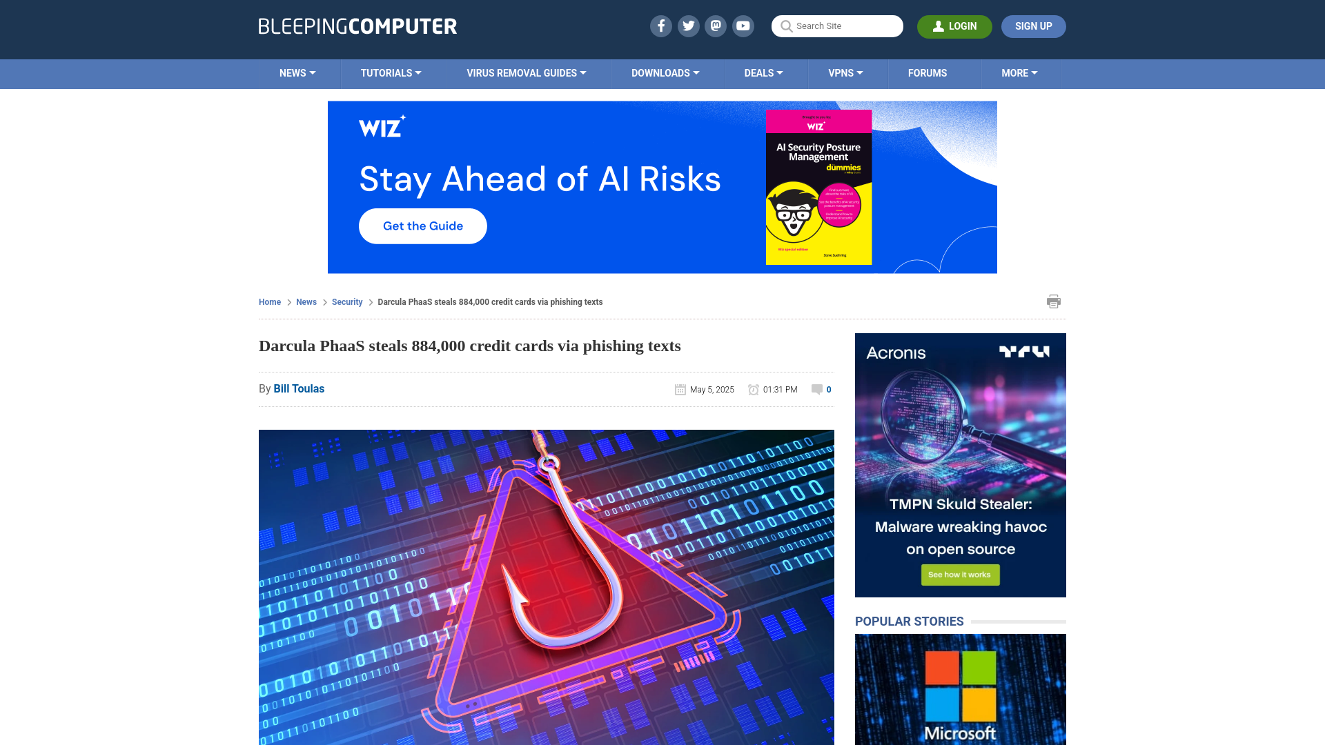 Darcula PhaaS steals 884,000 credit cards via phishing texts
