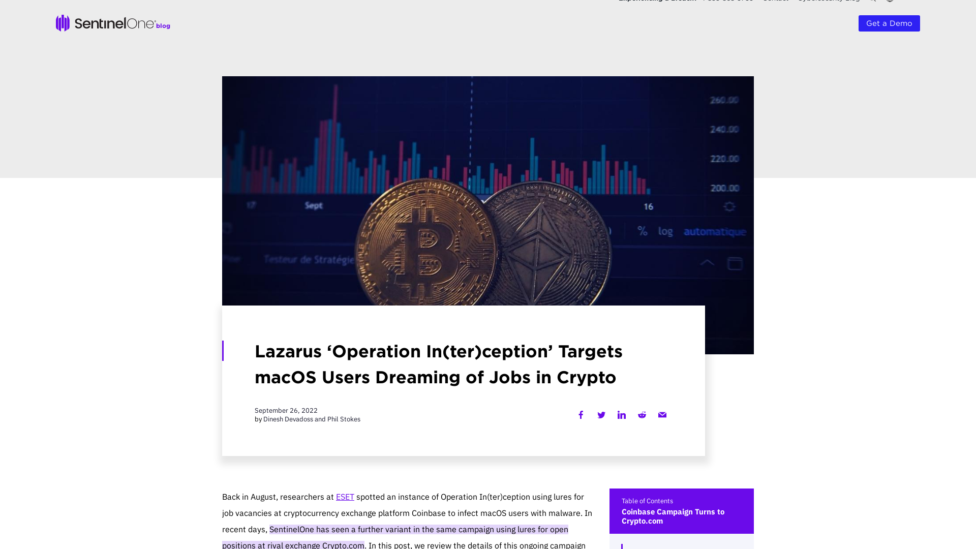 Lazarus ‘Operation In(ter)ception’ Targets macOS Users Dreaming of Jobs in Crypto - SentinelOne