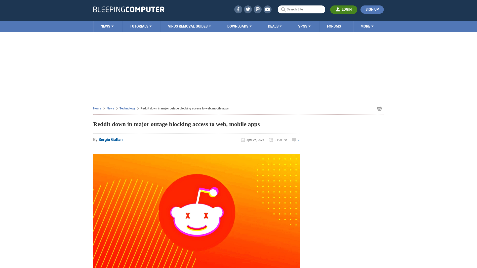 Reddit down in major outage blocking access to web, mobile apps