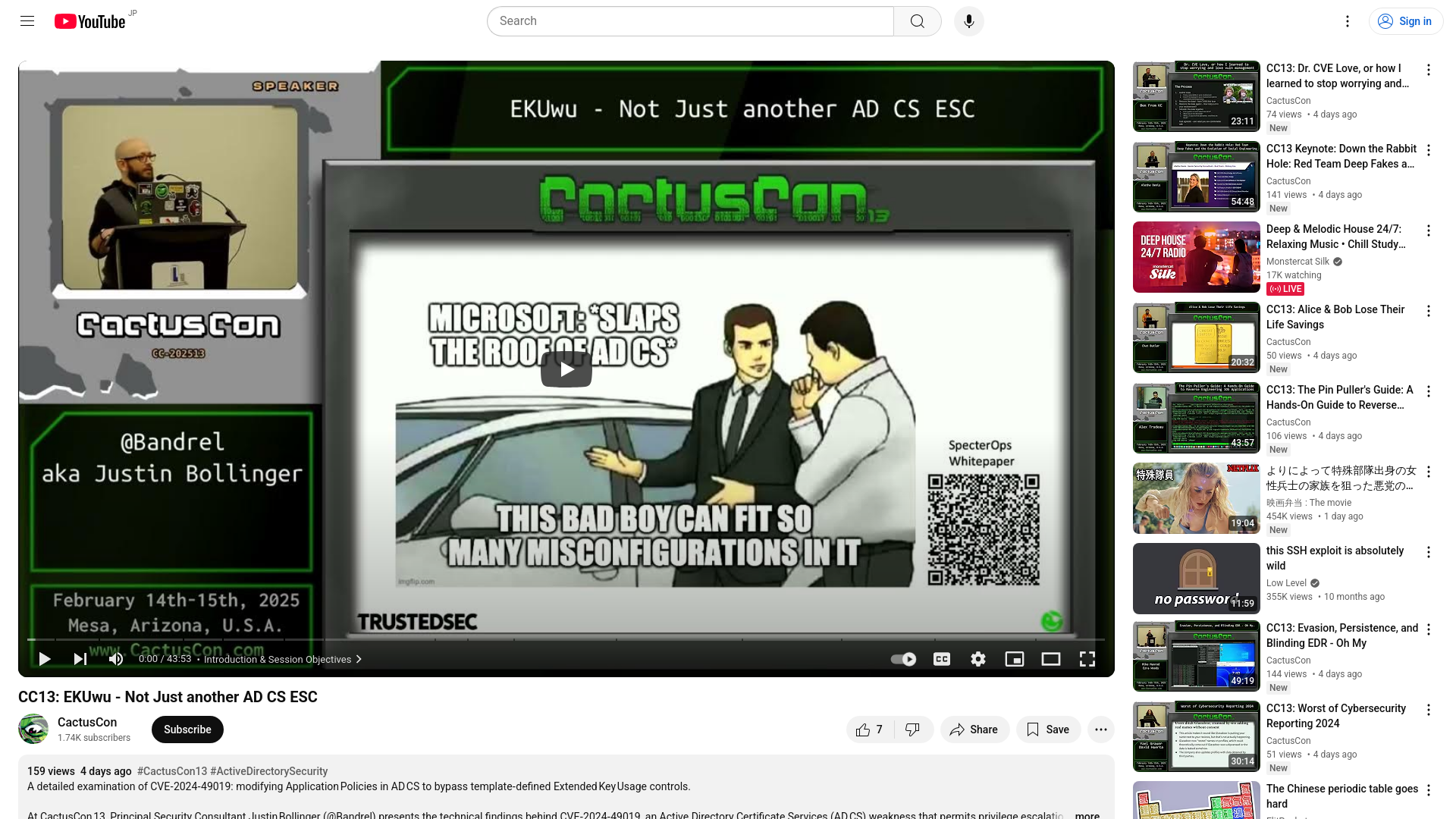 CC13: EKUwu - Not Just another AD CS ESC - YouTube