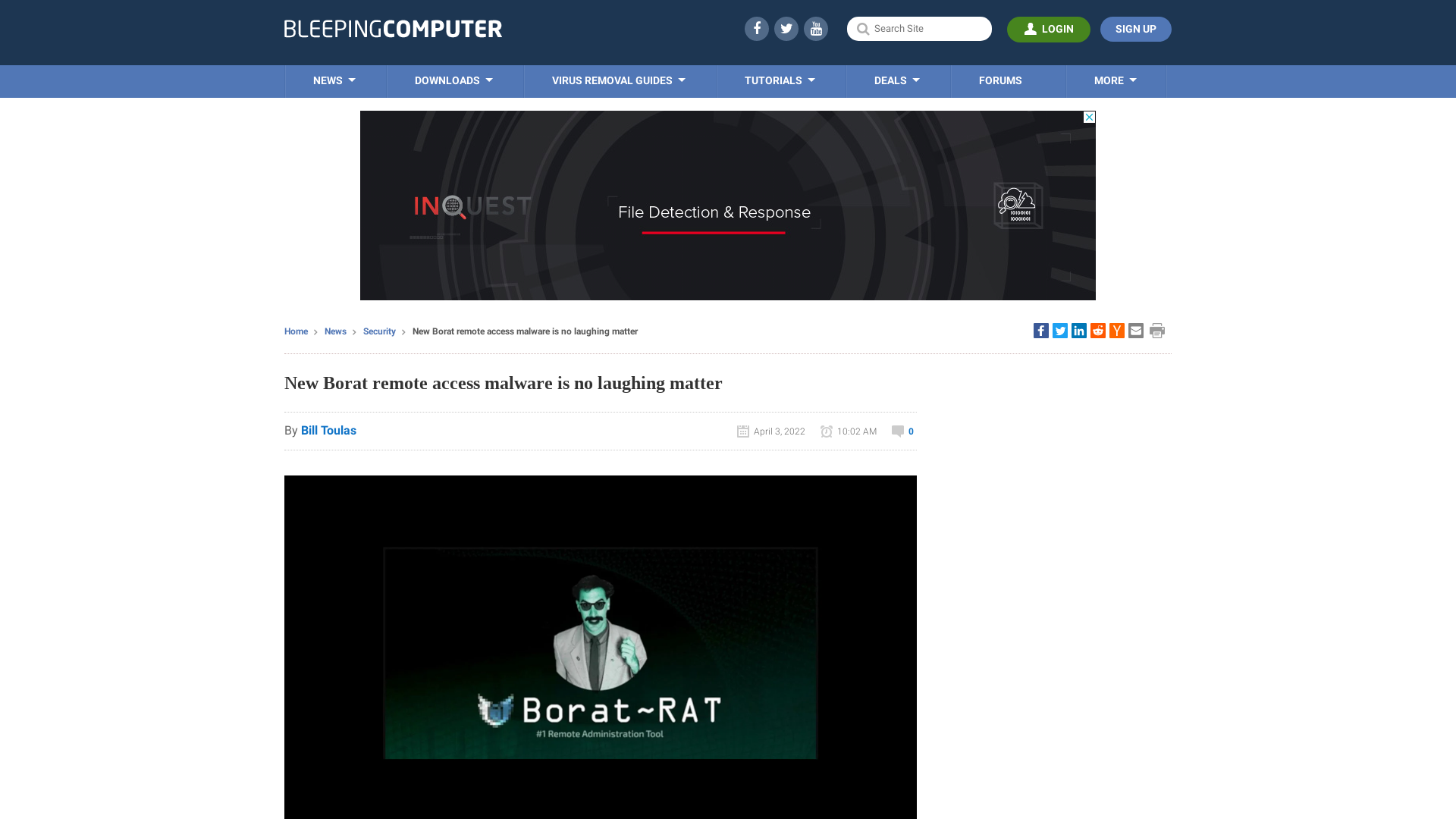 New Borat remote access malware is no laughing matter