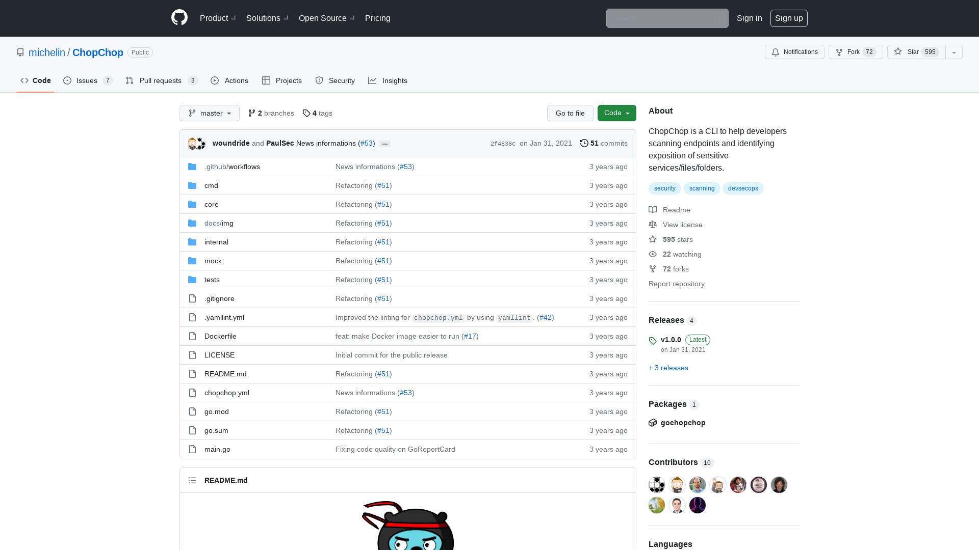 GitHub - michelin/ChopChop: ChopChop is a CLI to help developers scanning endpoints and identifying exposition of sensitive services/files/folders.