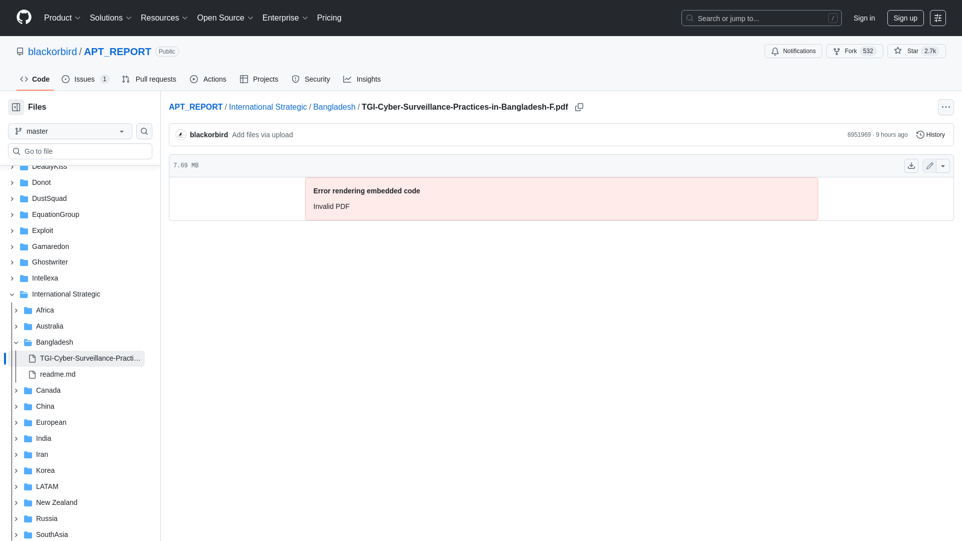 APT_REPORT/International Strategic/Bangladesh/TGI-Cyber-Surveillance-Practices-in-Bangladesh-F.pdf at master · blackorbird/APT_REPORT · GitHub
