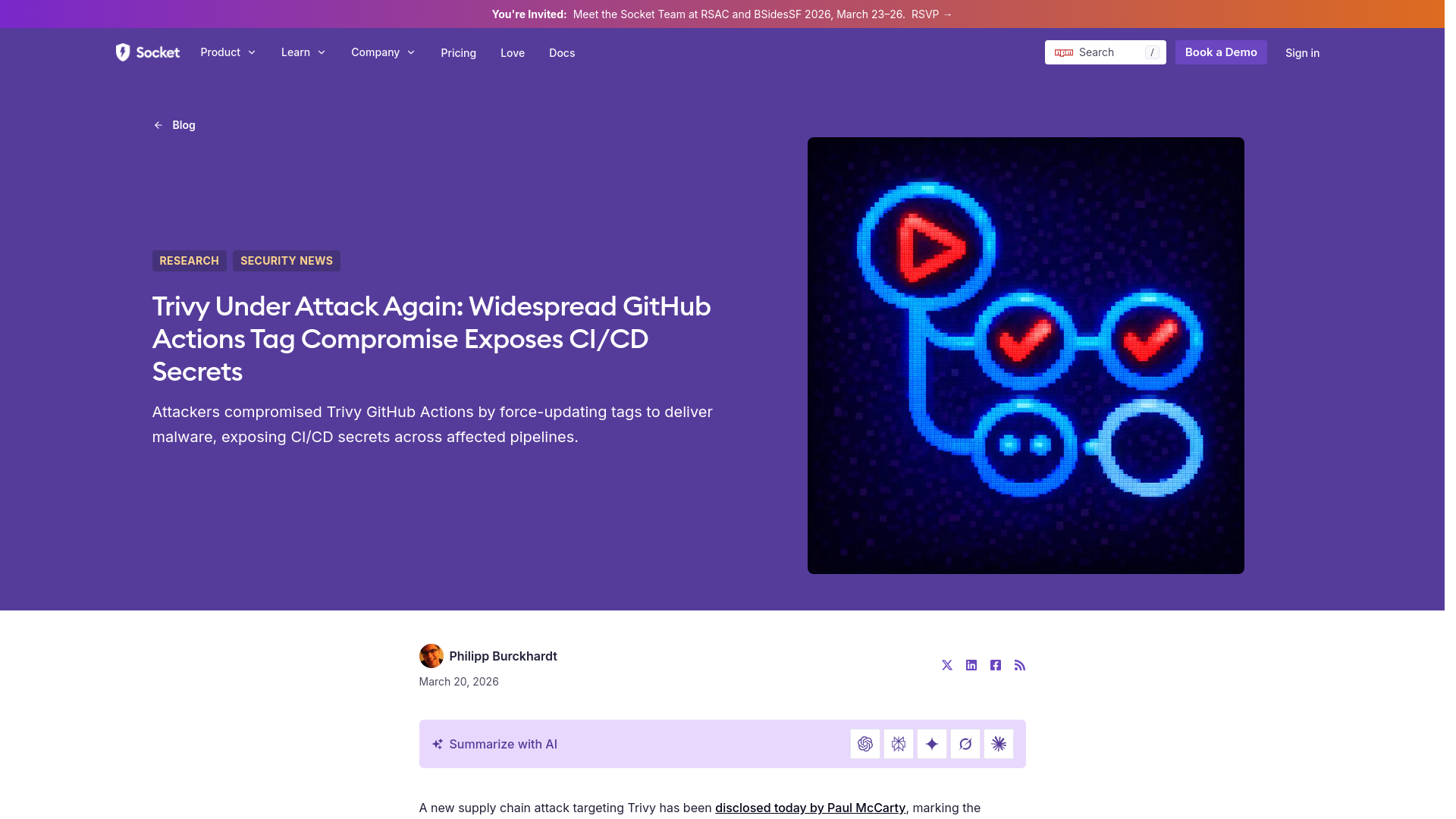 Trivy Under Attack Again: Widespread GitHub Actions Tag Comp...
