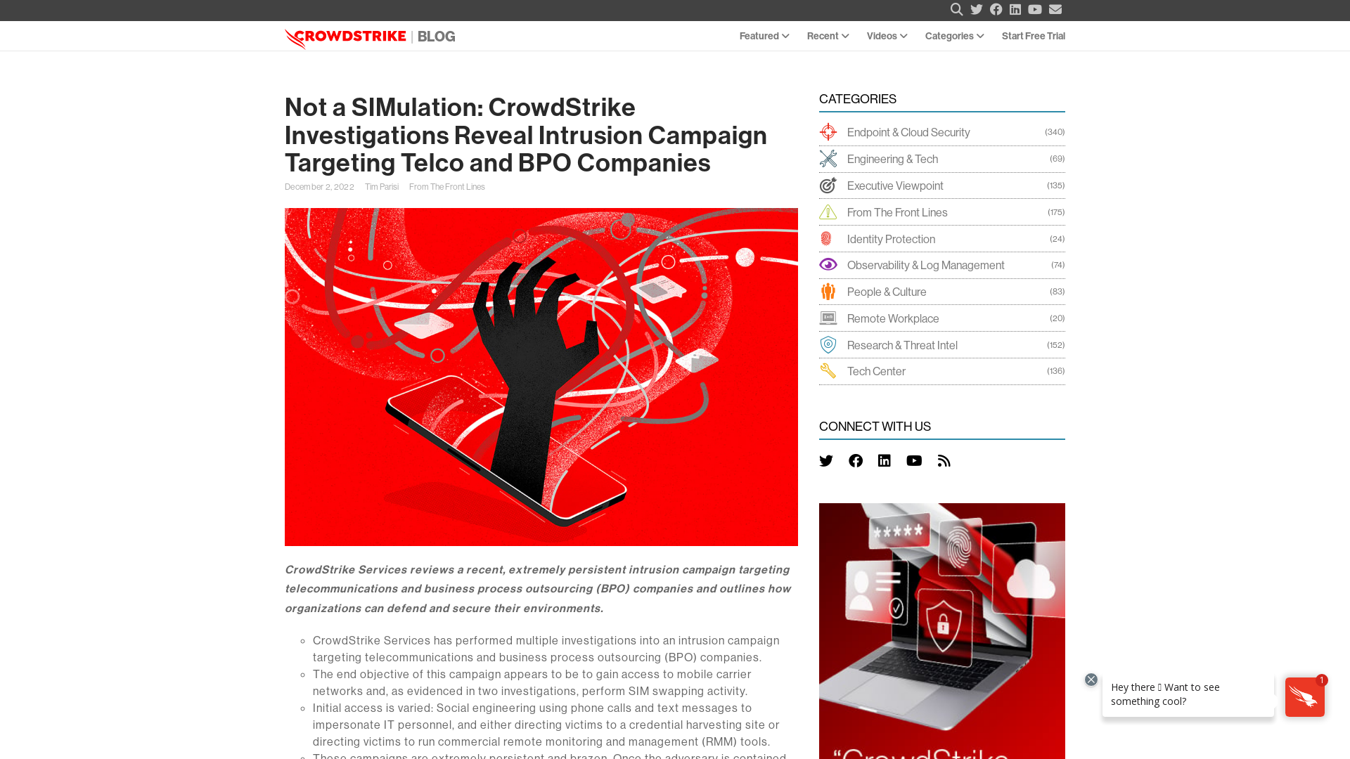 Analysis of an Intrusion Campaign Targeting Telco and BPO Companies