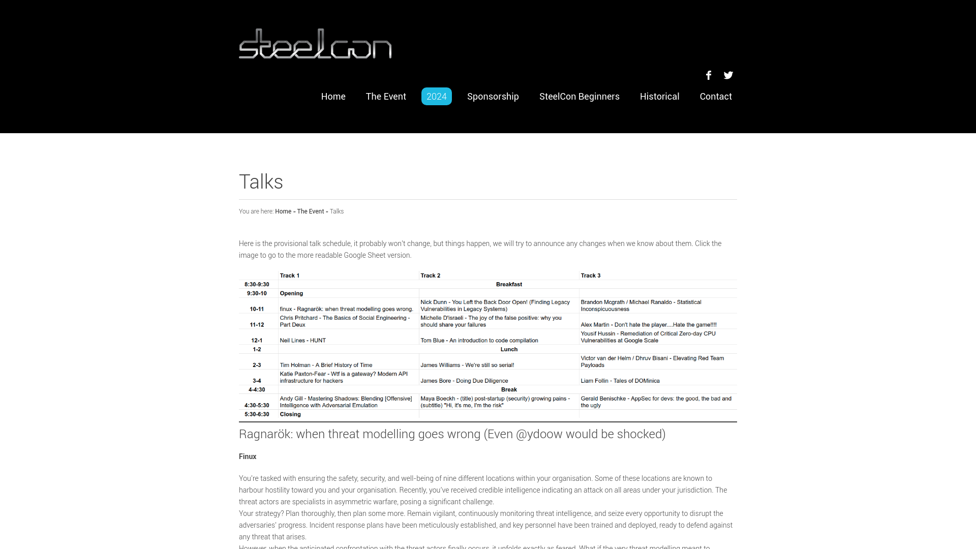 Talks | SteelCon