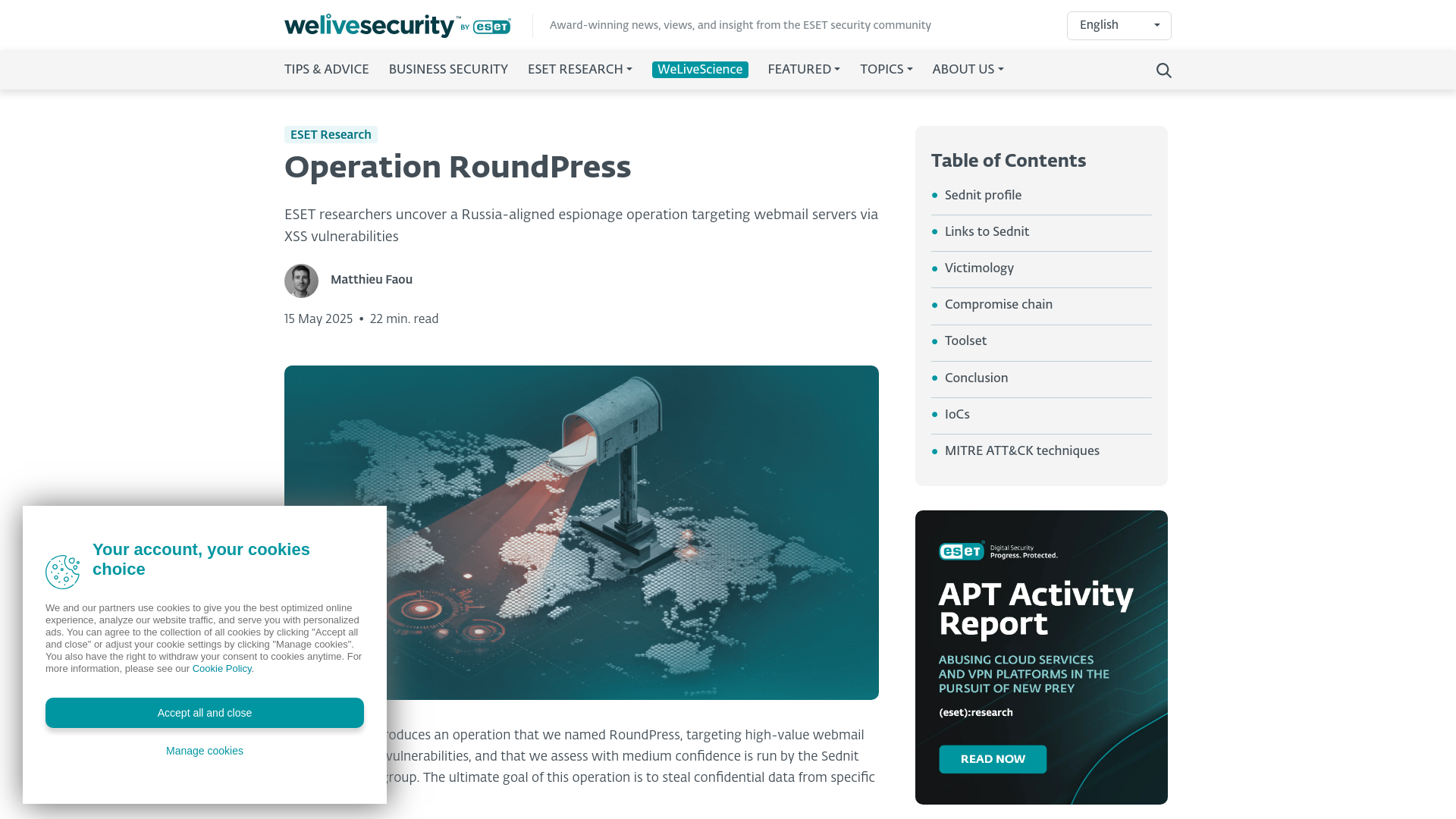 Operation RoundPress targeting high-value webmail servers
