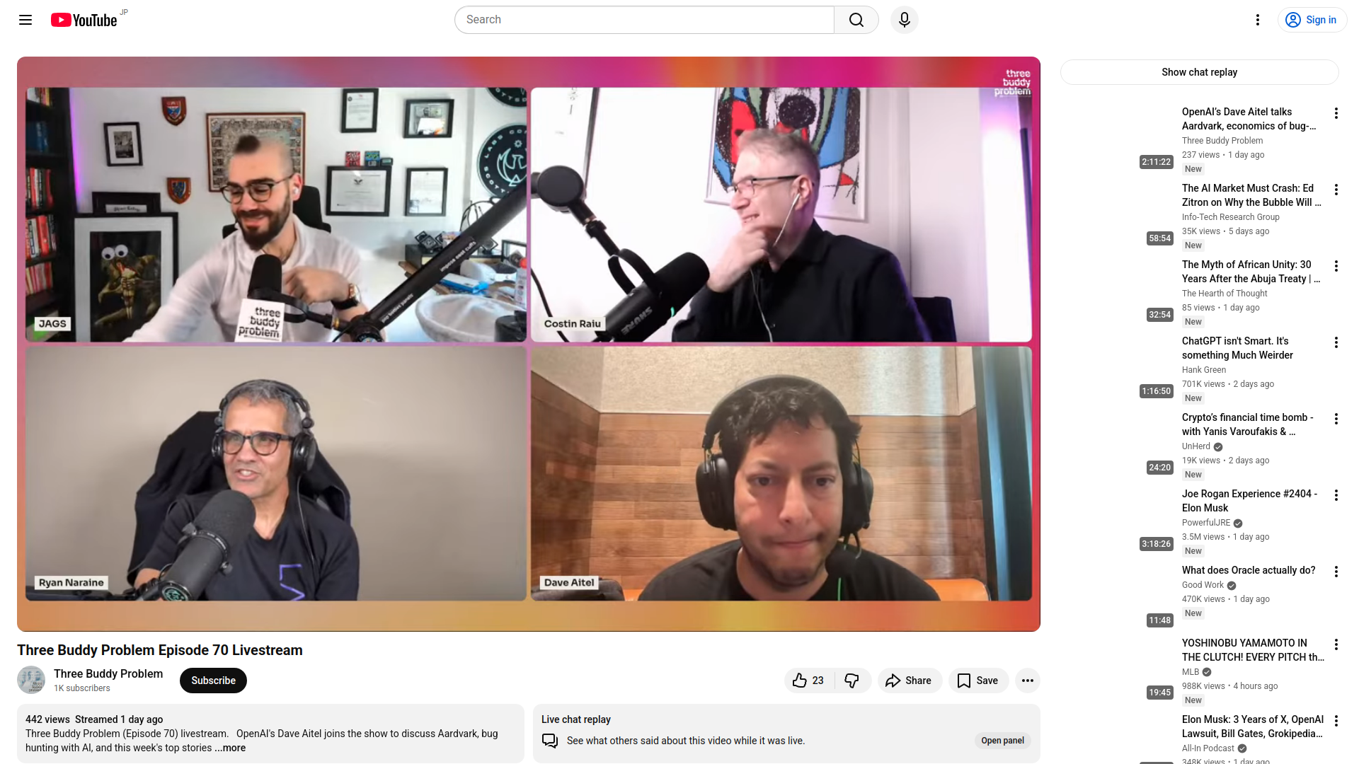 Three Buddy Problem Episode 70 Livestream - YouTube